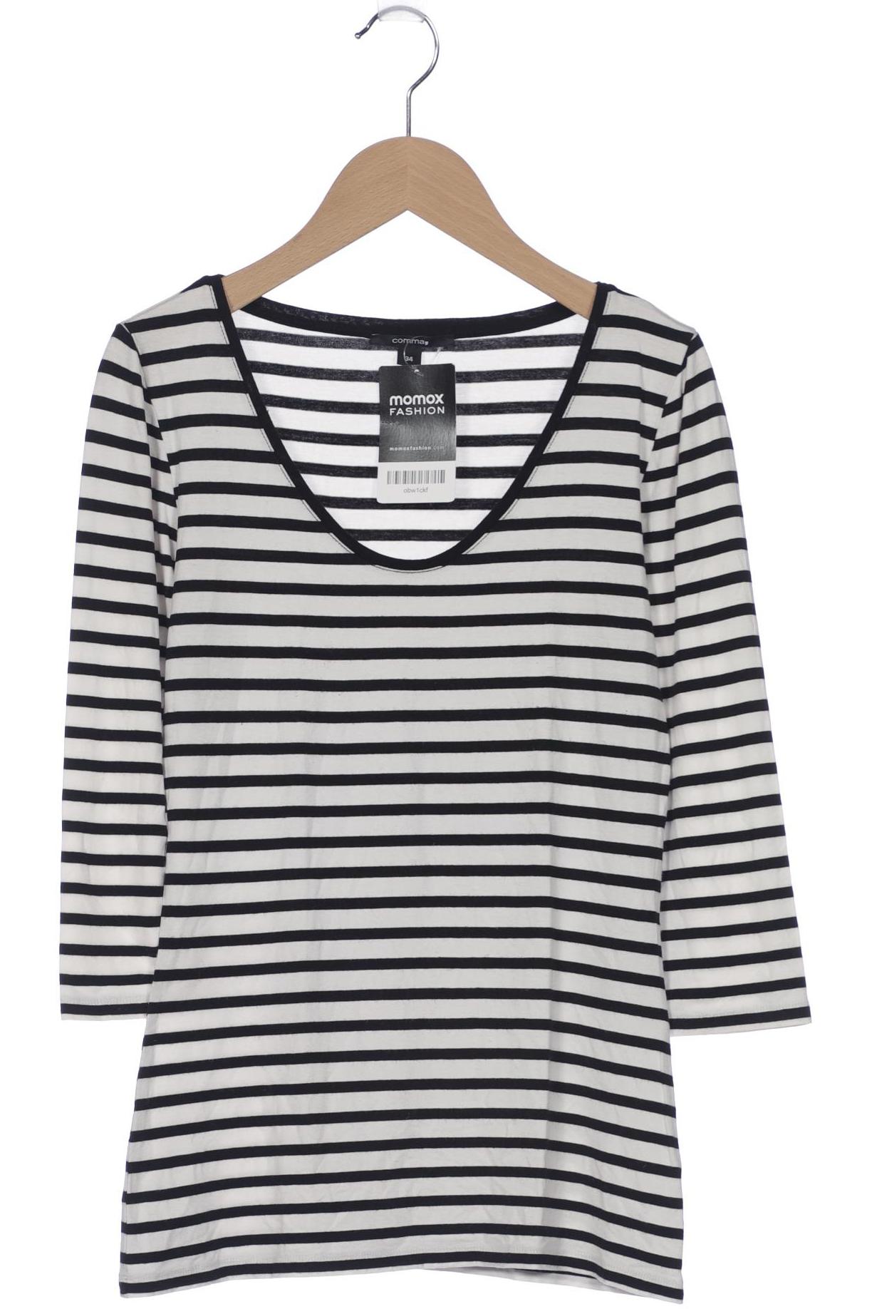 

Comma Damen T-Shirt, weiß, Gr. 34