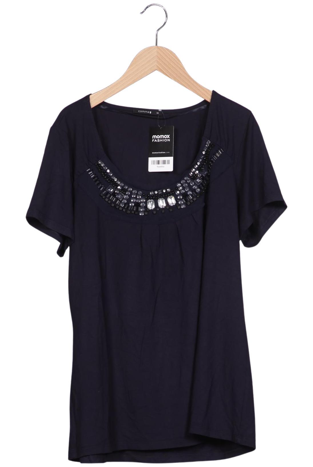 

Comma Damen T-Shirt, marineblau, Gr. 44