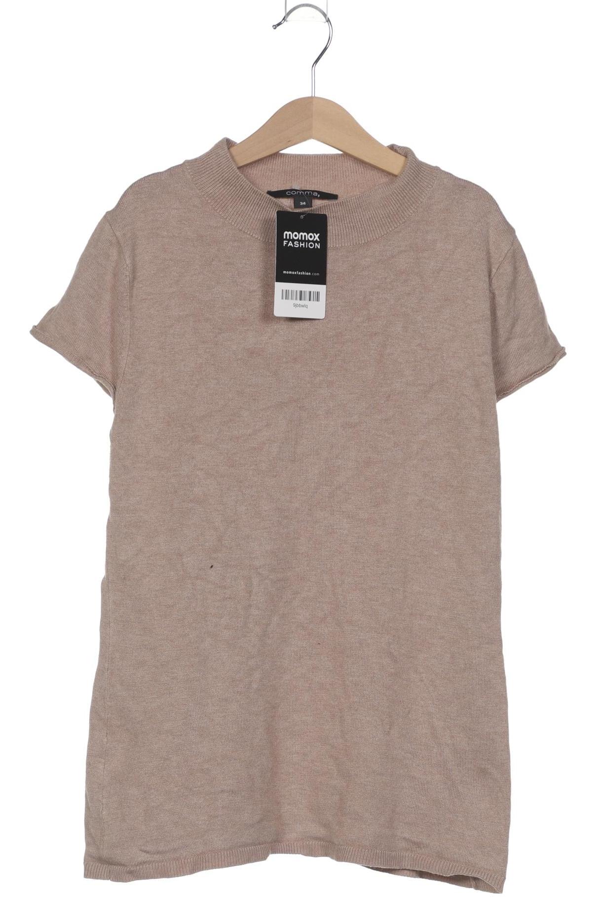 

Comma Damen T-Shirt, beige, Gr. 34