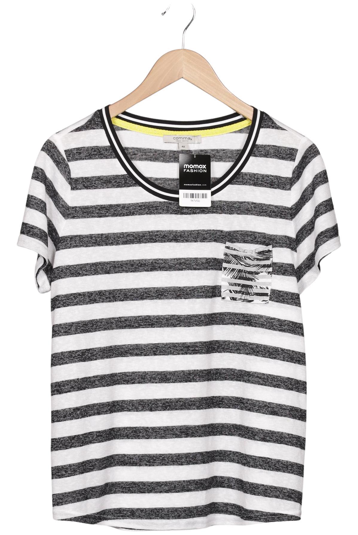 

Comma Damen T-Shirt, schwarz, Gr. 42