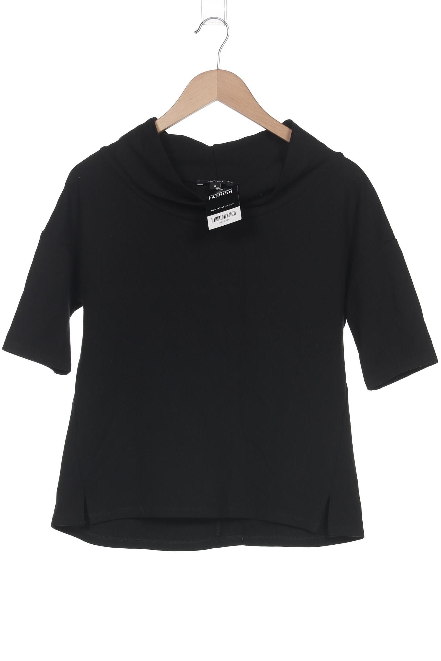 

Comma Damen T-Shirt, schwarz, Gr. 36
