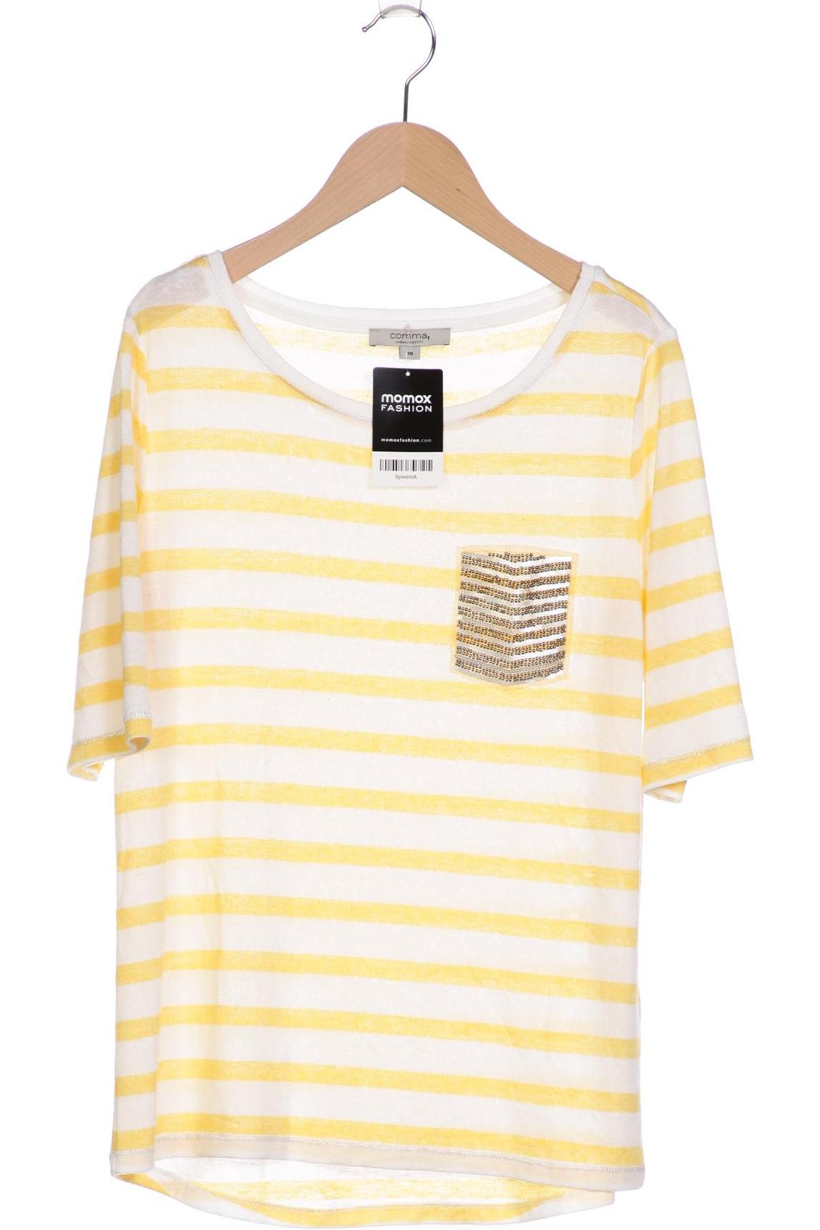 

Comma Damen T-Shirt, gelb, Gr. 38