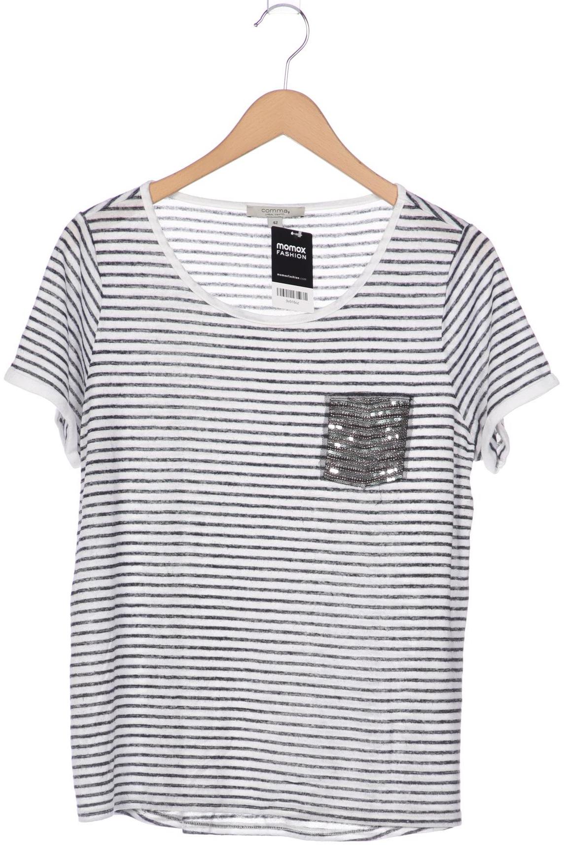 

Comma Damen T-Shirt, weiß, Gr. 42