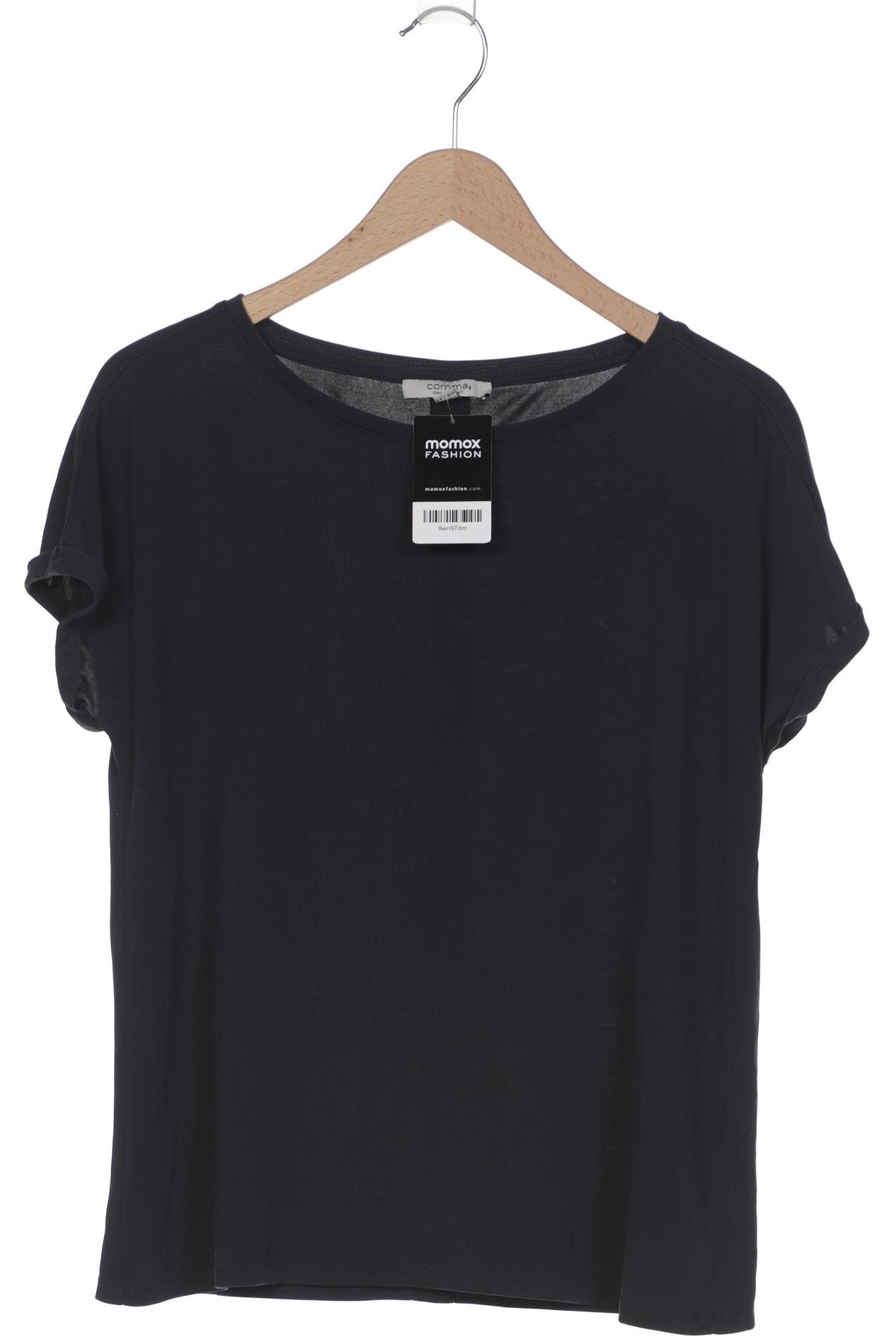 

Comma Damen T-Shirt, marineblau, Gr. 42