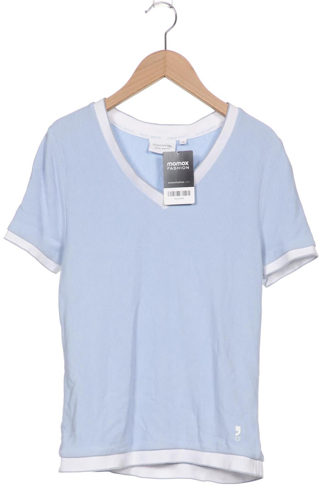 

Comma Damen T-Shirt, hellblau