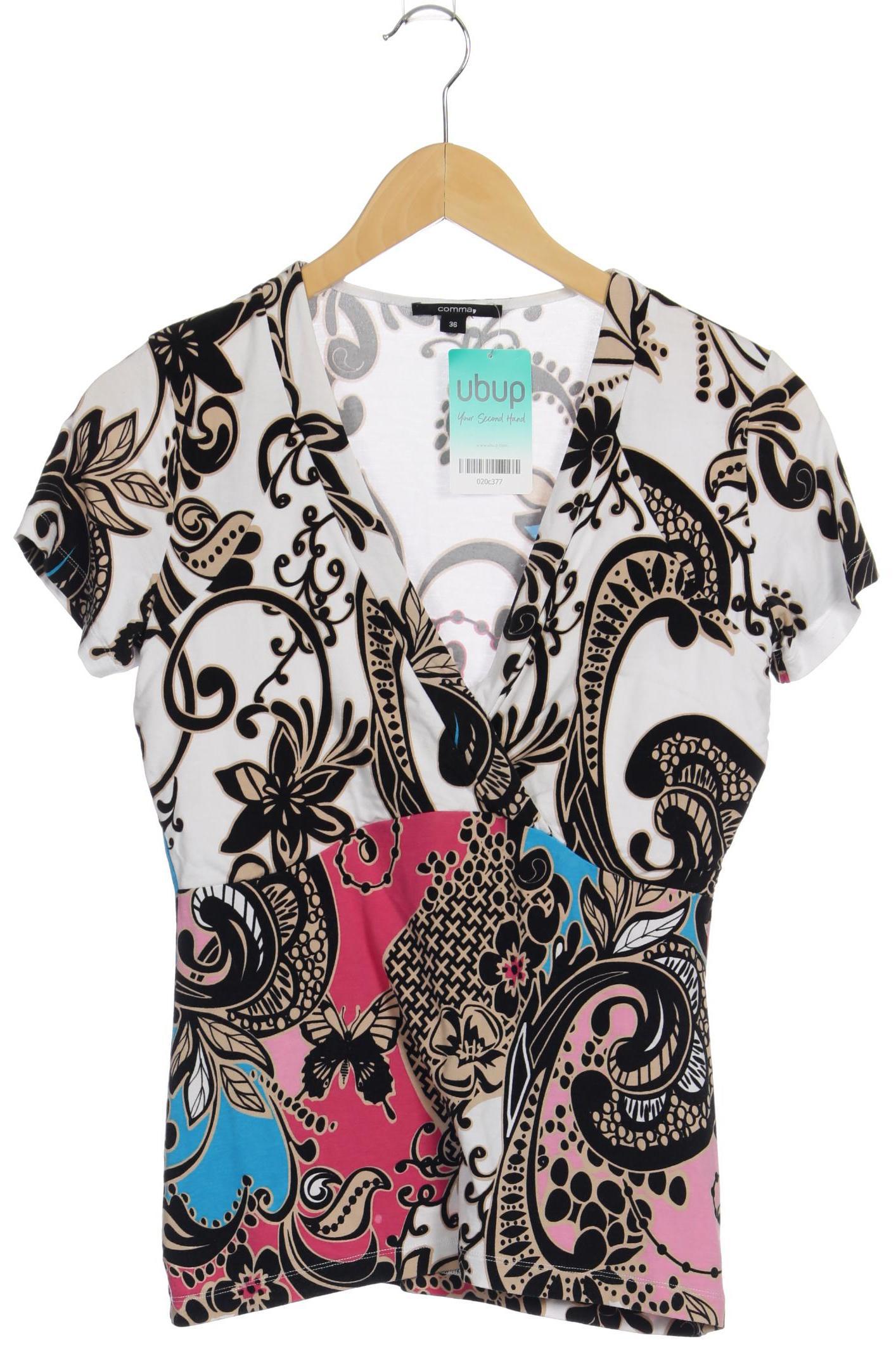 

Comma Damen T-Shirt, schwarz, Gr. 36