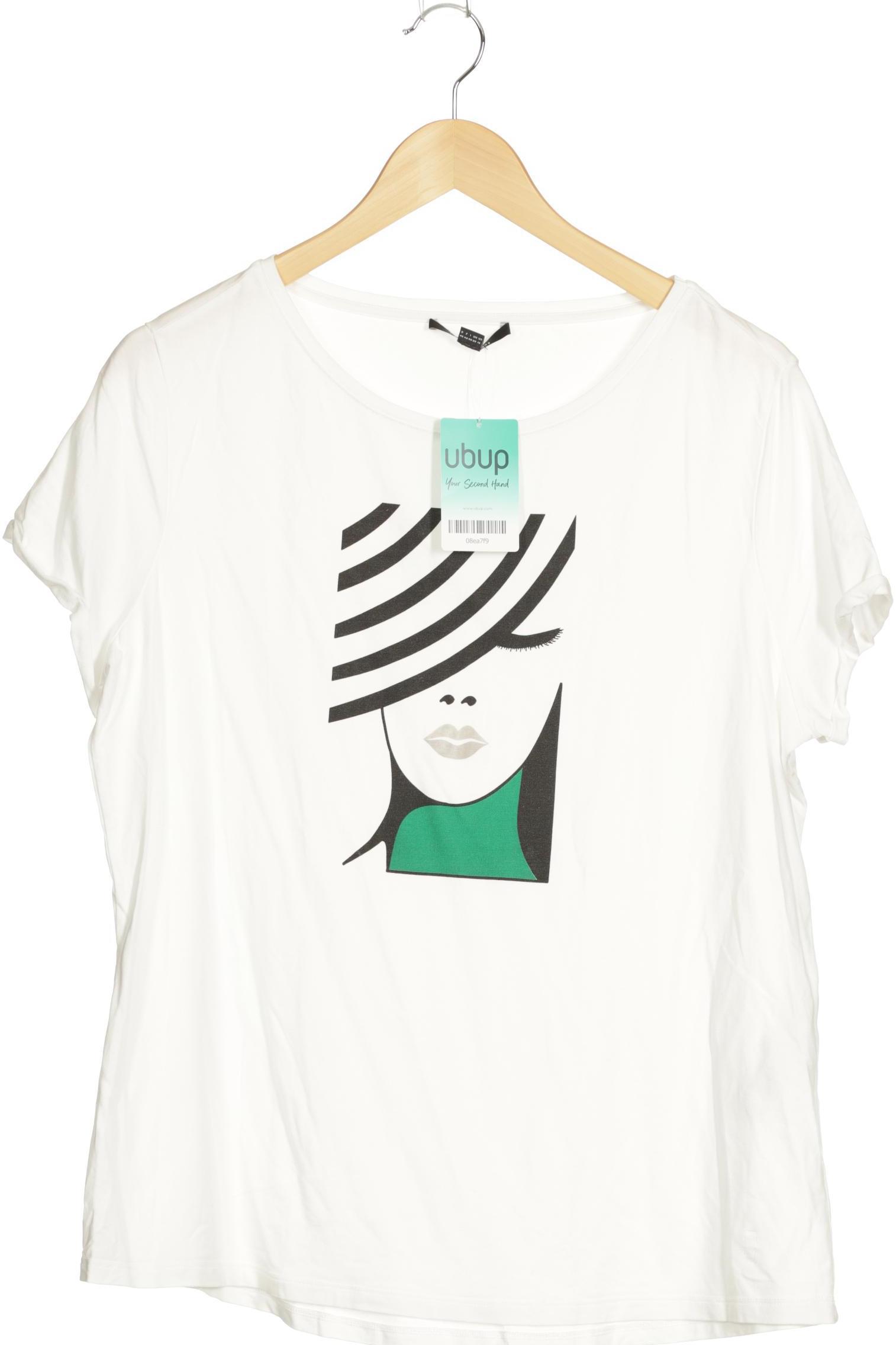 

Comma Damen T-Shirt, weiß, Gr. 46