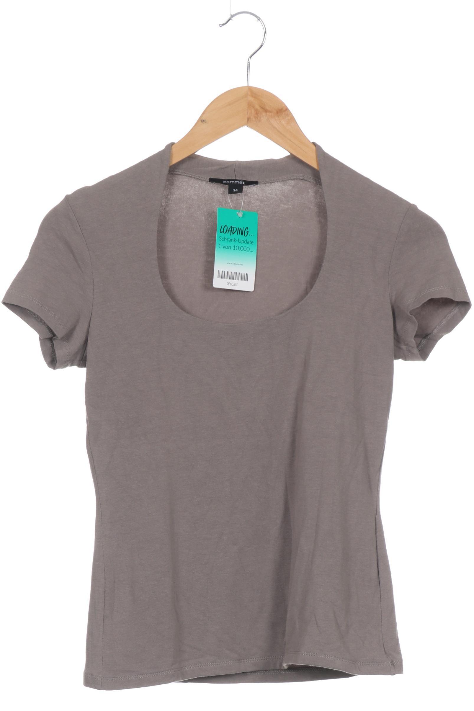 

Comma Damen T-Shirt, grau, Gr. 34