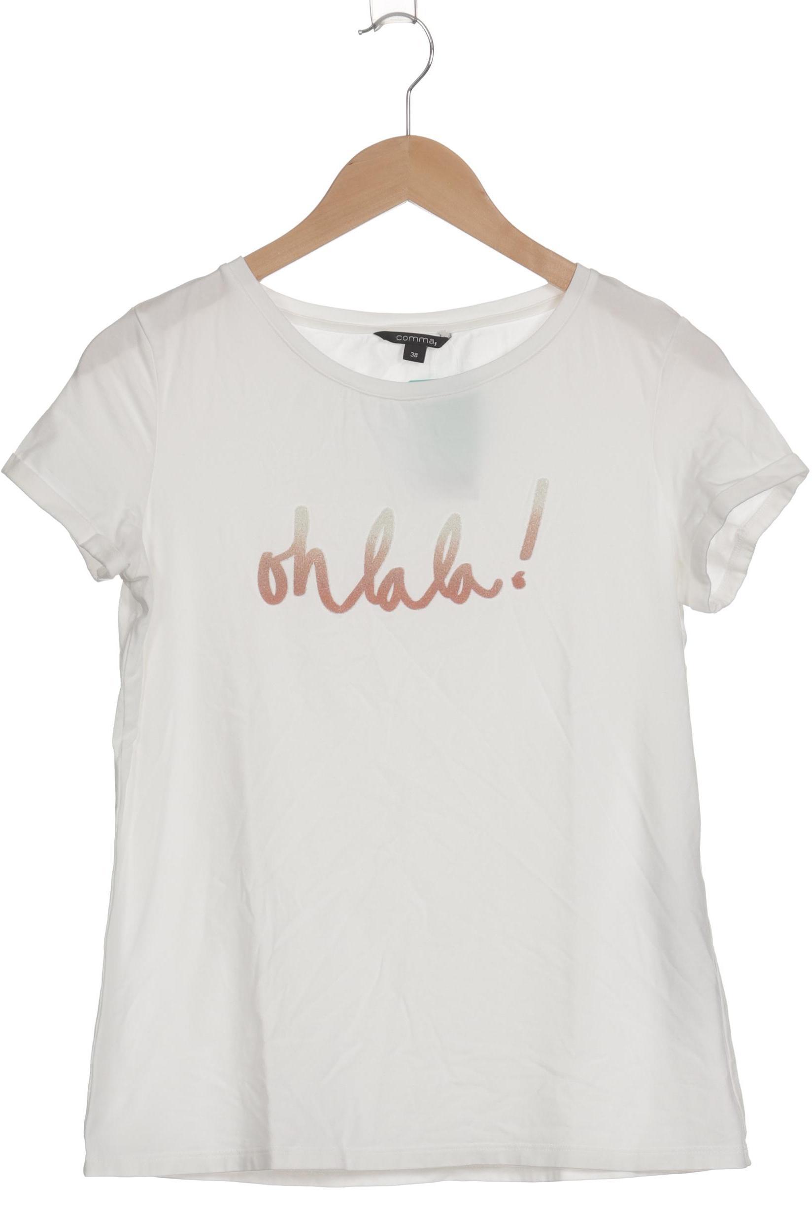 

Comma Damen T-Shirt, weiß, Gr. 38