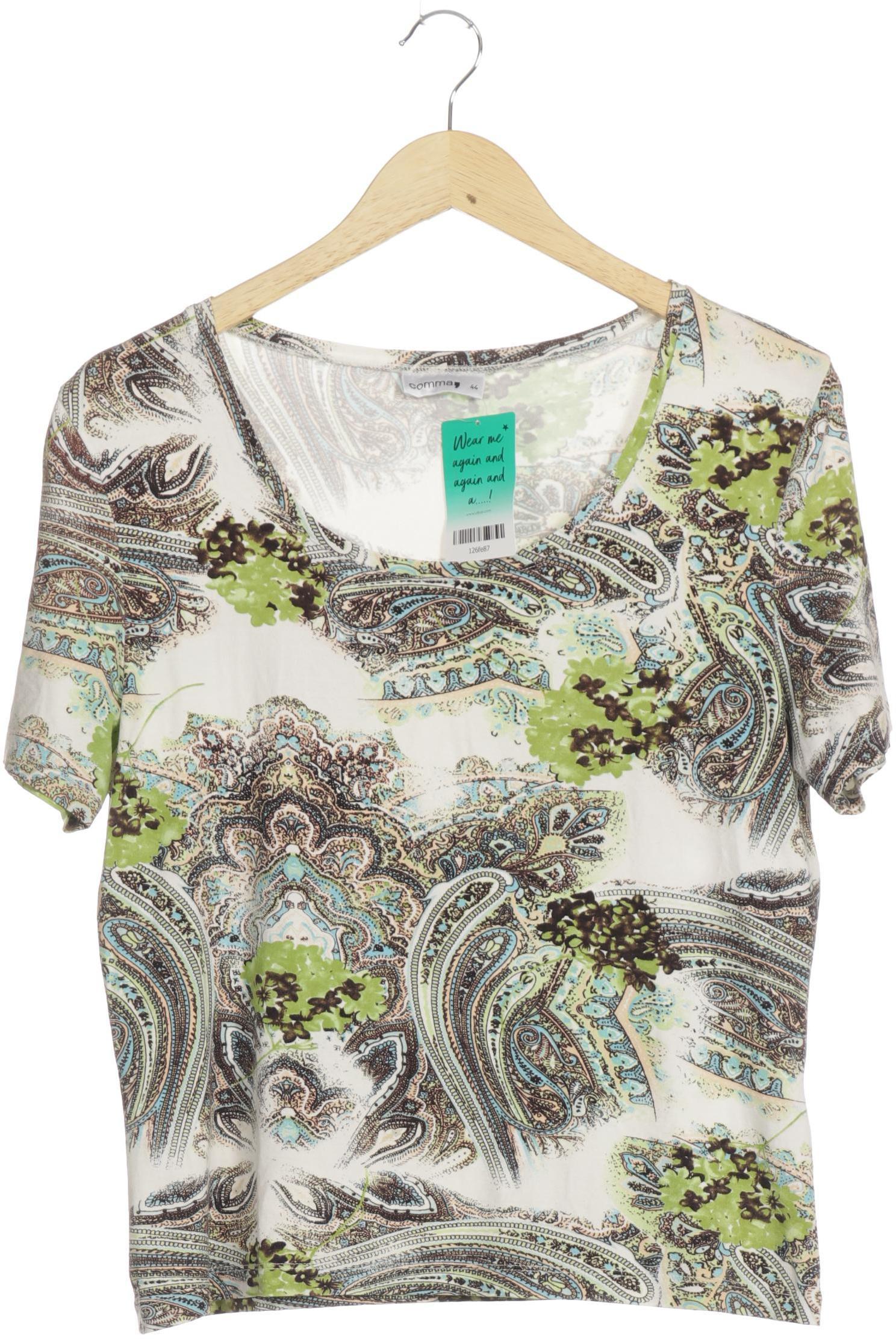 

Comma Damen T-Shirt, grün, Gr. 44
