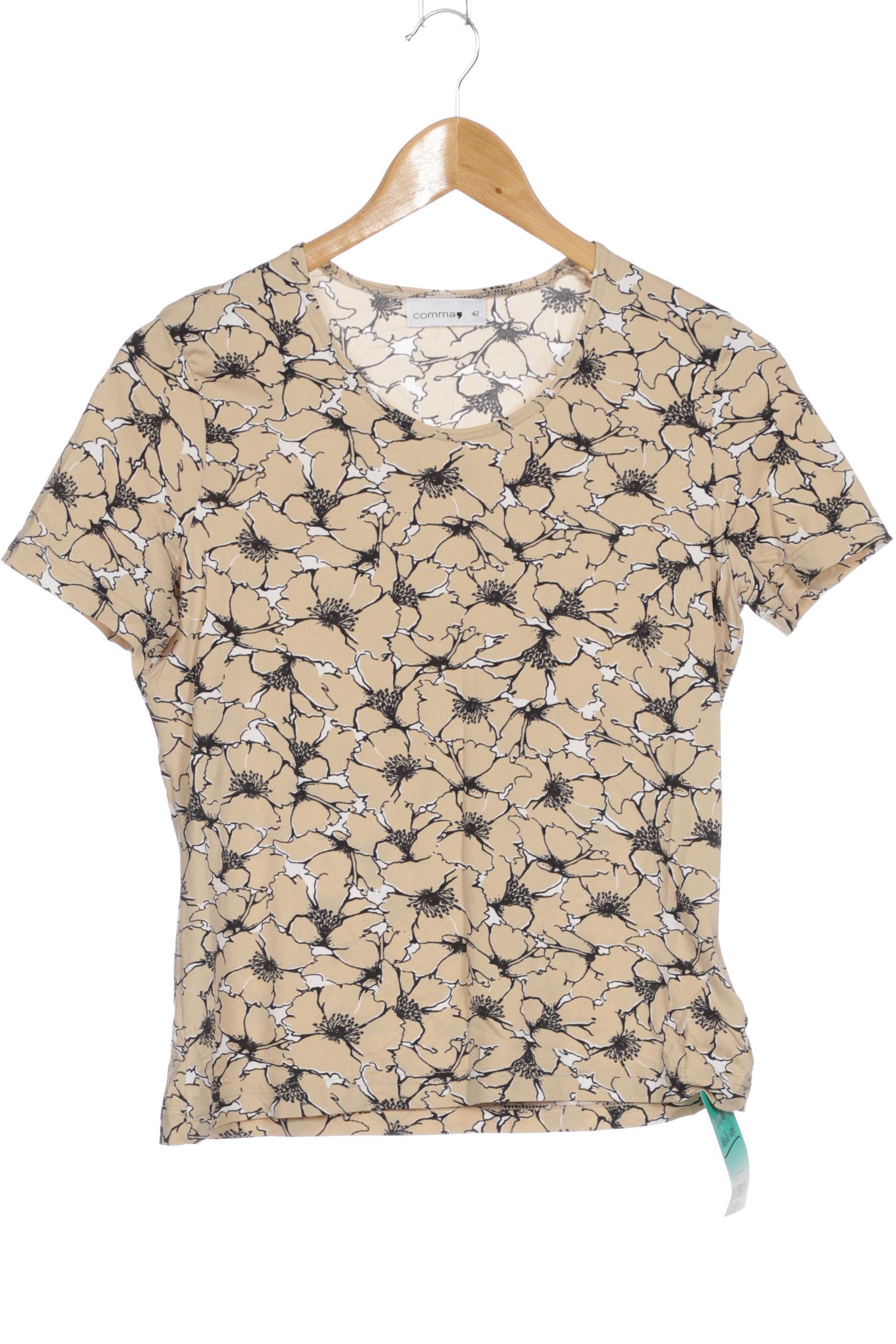 

Comma Damen T-Shirt, beige, Gr. 42