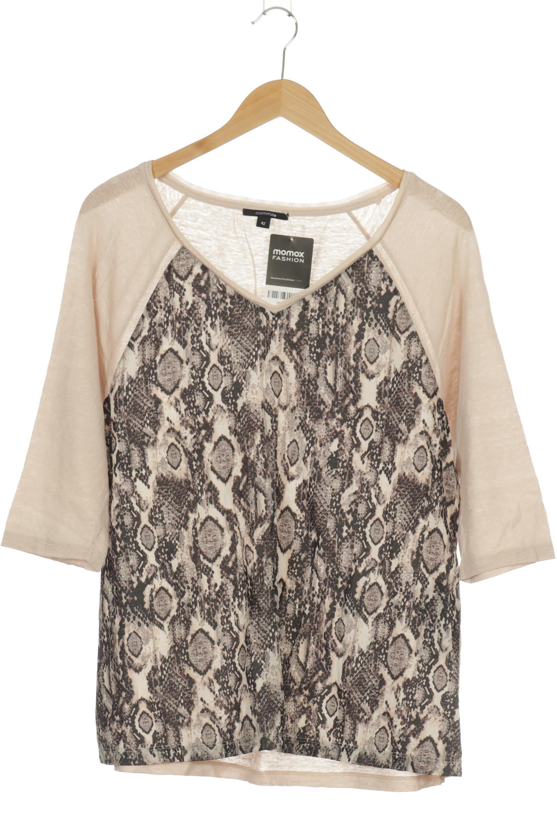 

Comma Damen T-Shirt, beige, Gr. 42