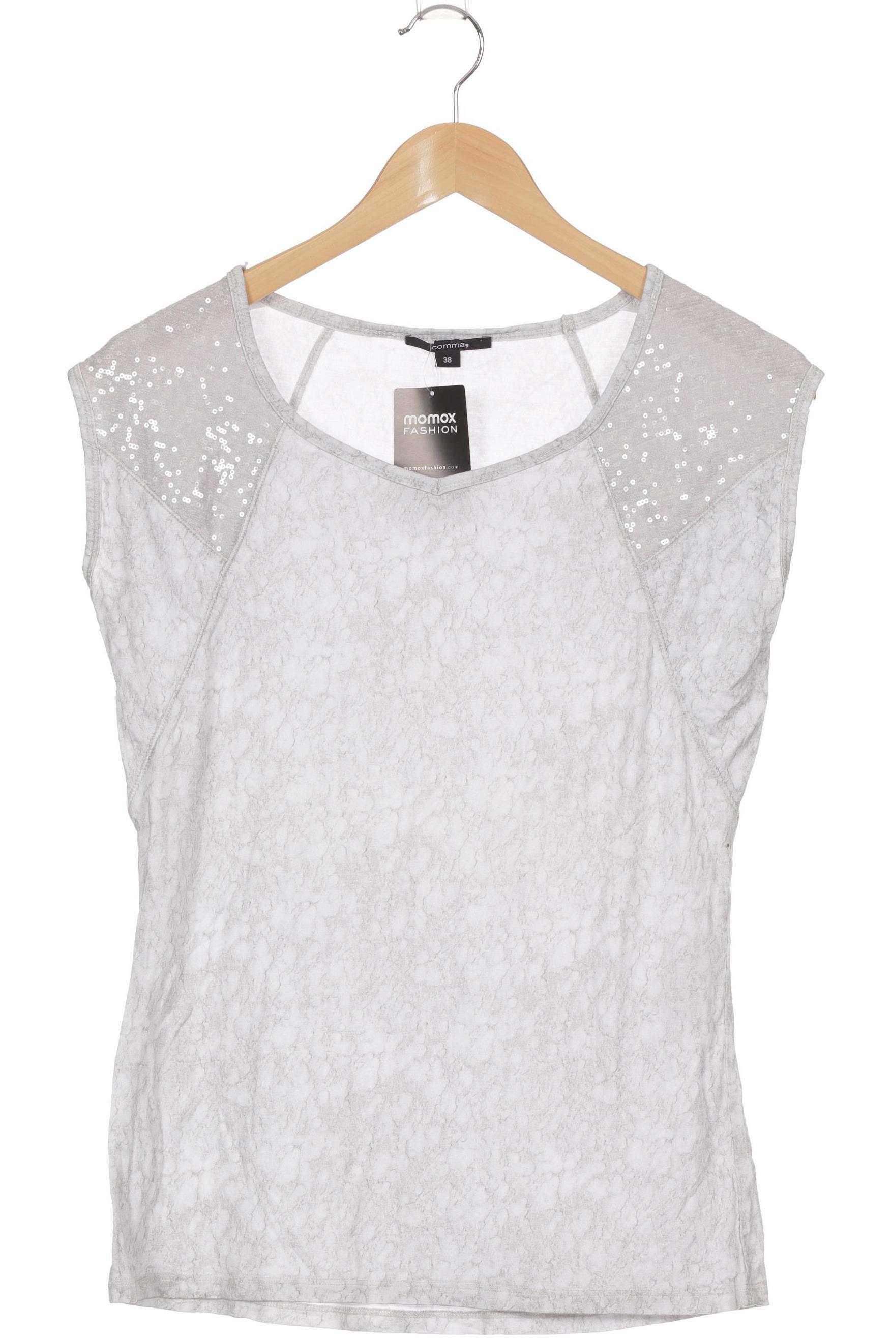 

Comma Damen T-Shirt, grau, Gr. 38