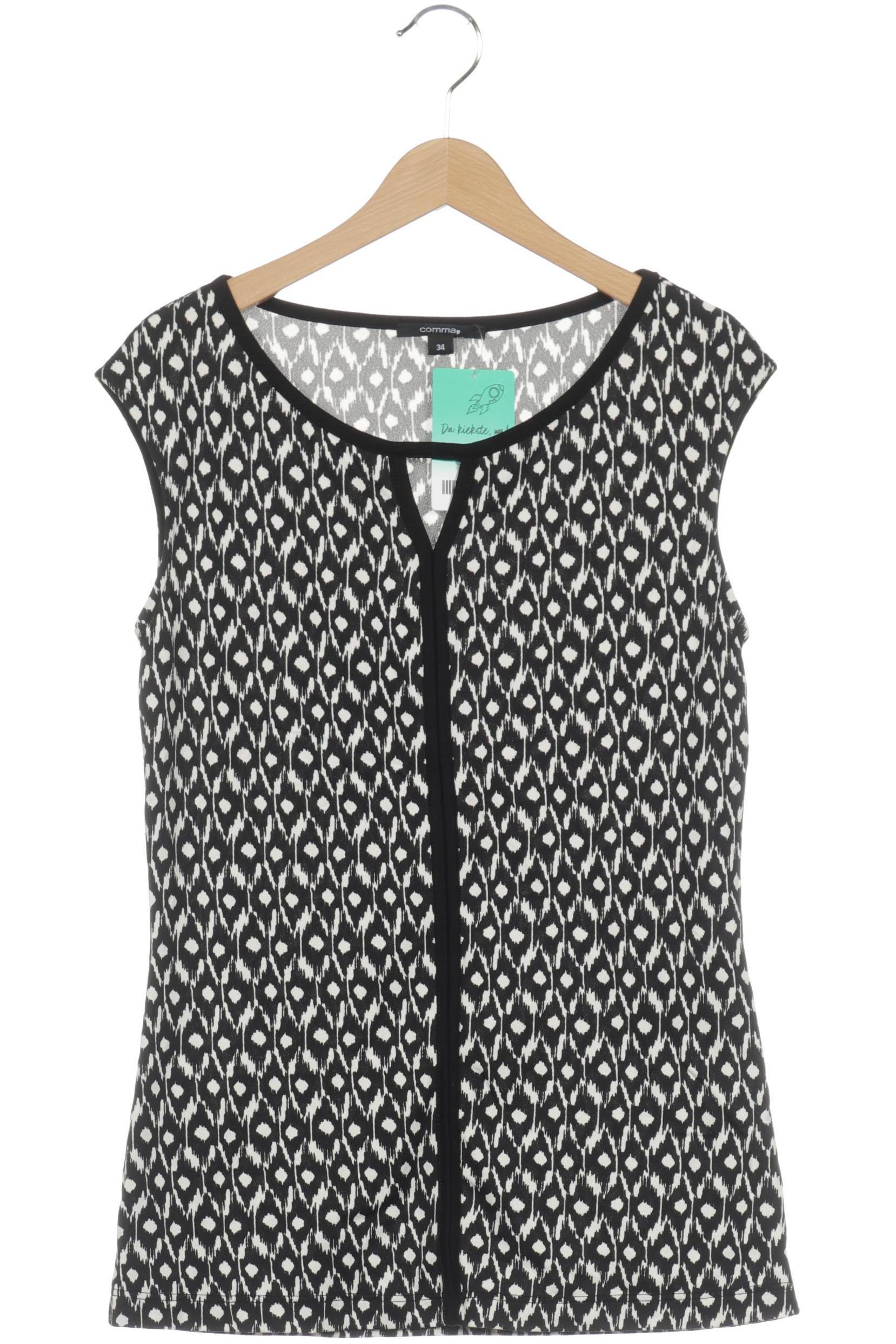 

Comma Damen T-Shirt, schwarz, Gr. 34