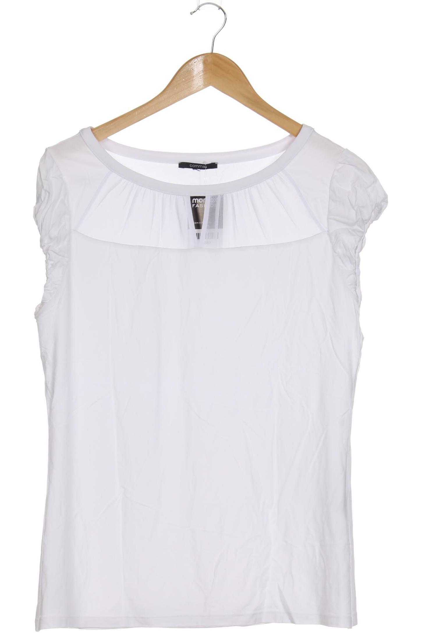 

Comma Damen T-Shirt, weiß, Gr. 44