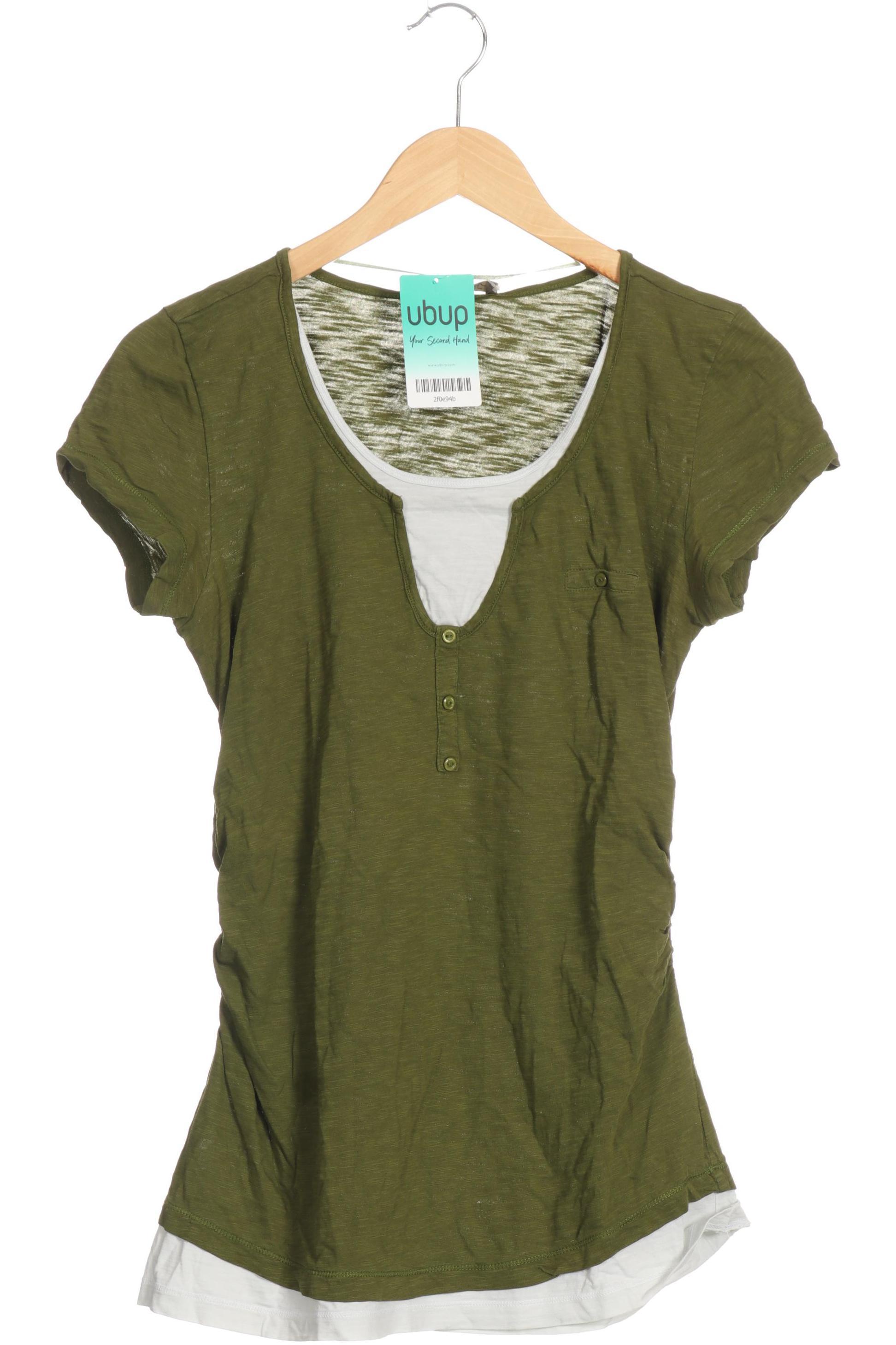 

Comma Damen T-Shirt, grün, Gr. 40