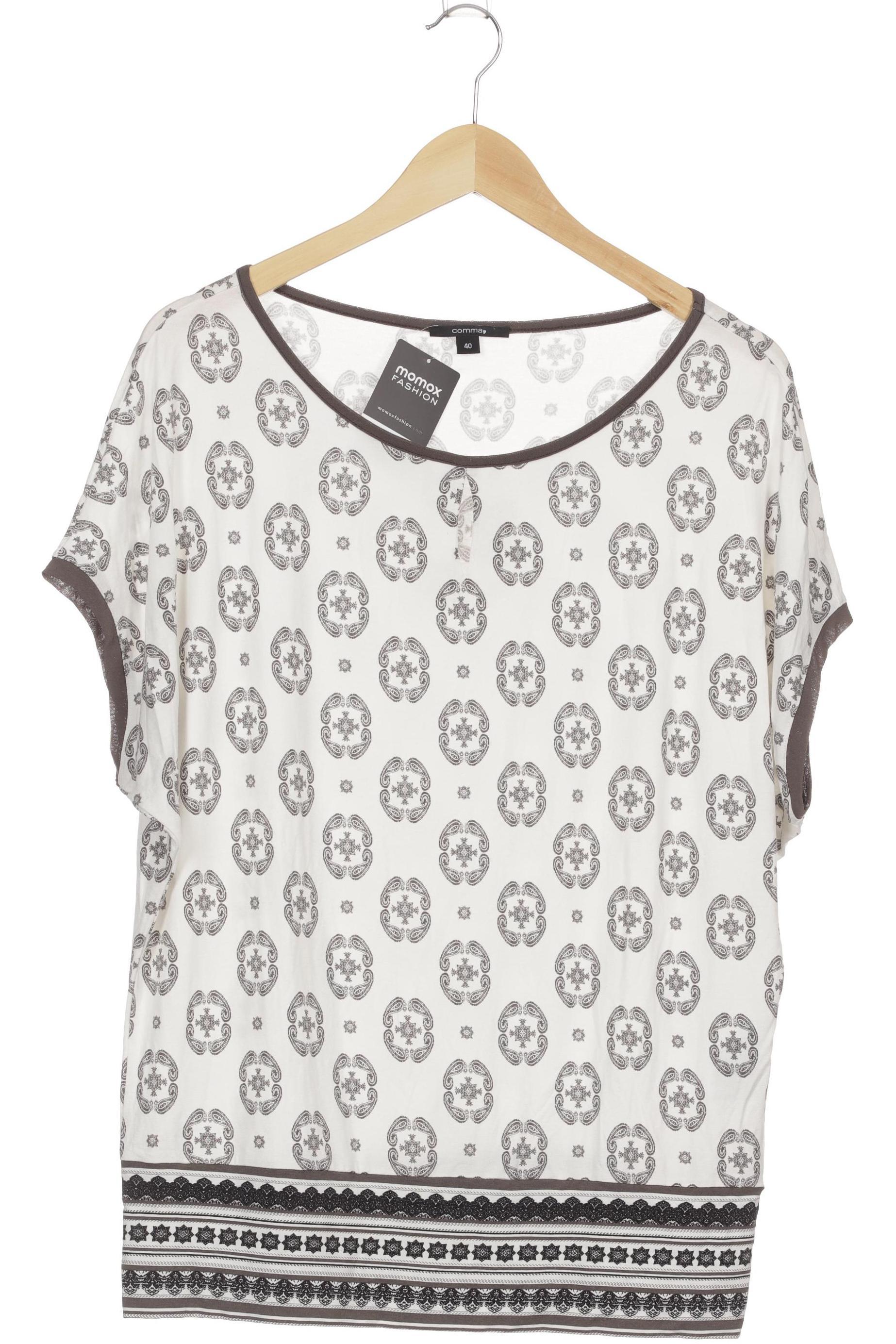 

Comma Damen T-Shirt, weiß, Gr. 40