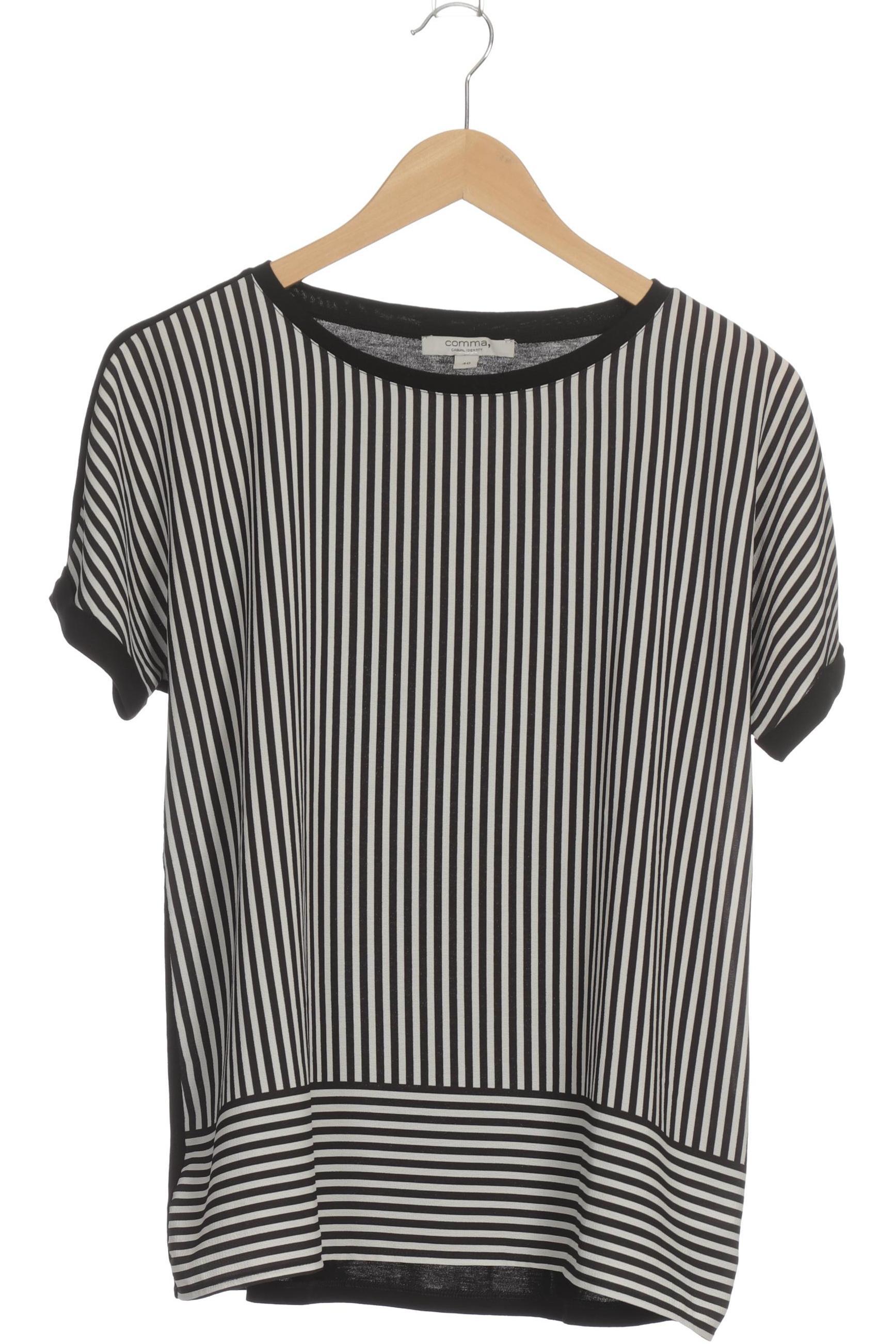 

Comma Damen T-Shirt, schwarz, Gr. 40