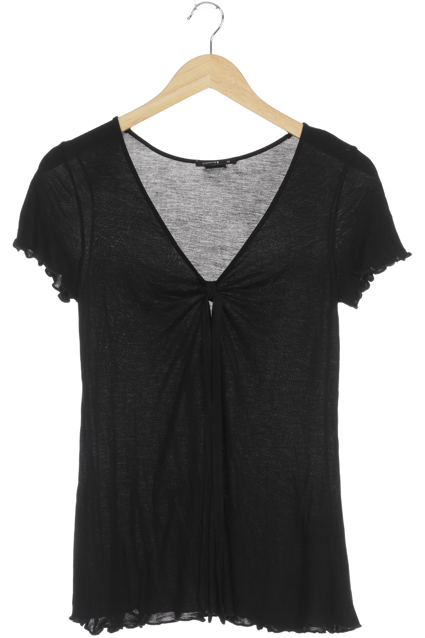 

Comma Damen T-Shirt, schwarz, Gr. 36