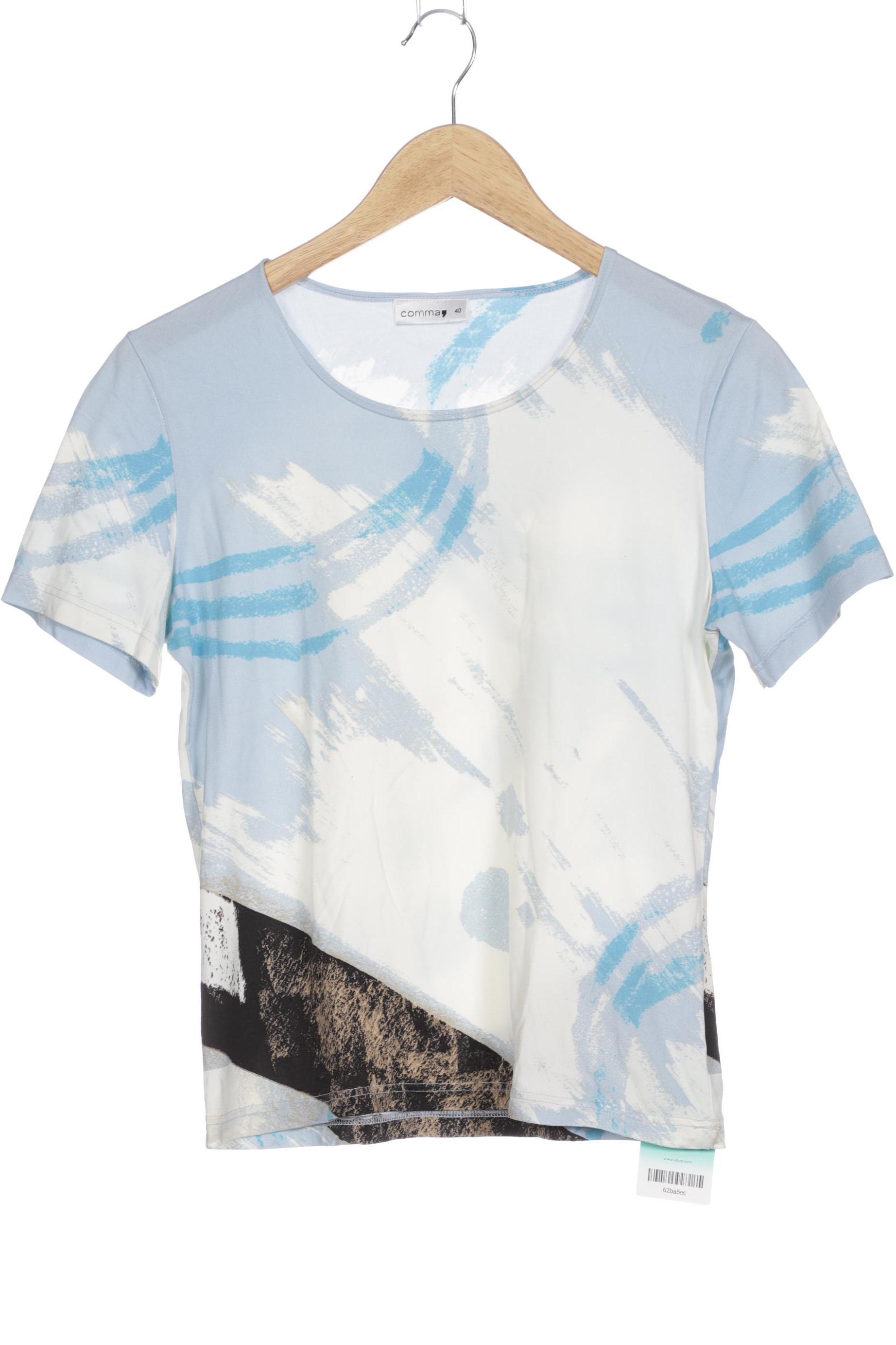 

Comma Damen T-Shirt, blau, Gr. 40