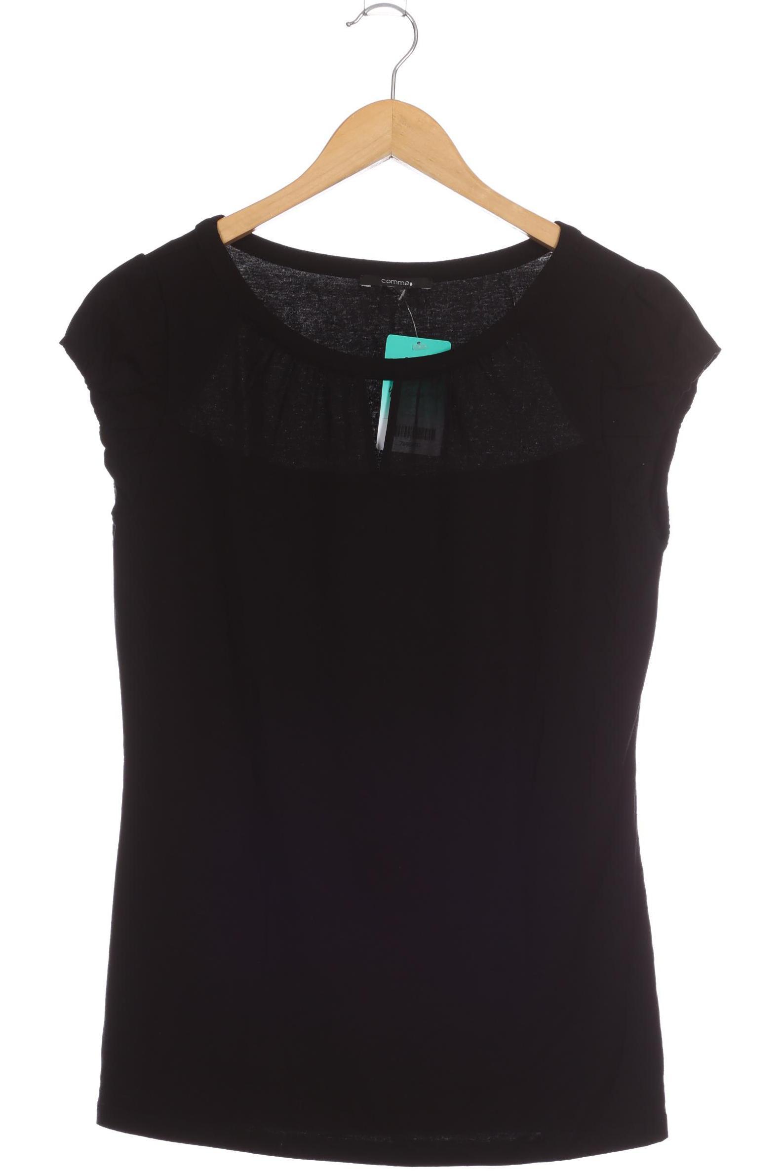 

Comma Damen T-Shirt, schwarz, Gr. 40