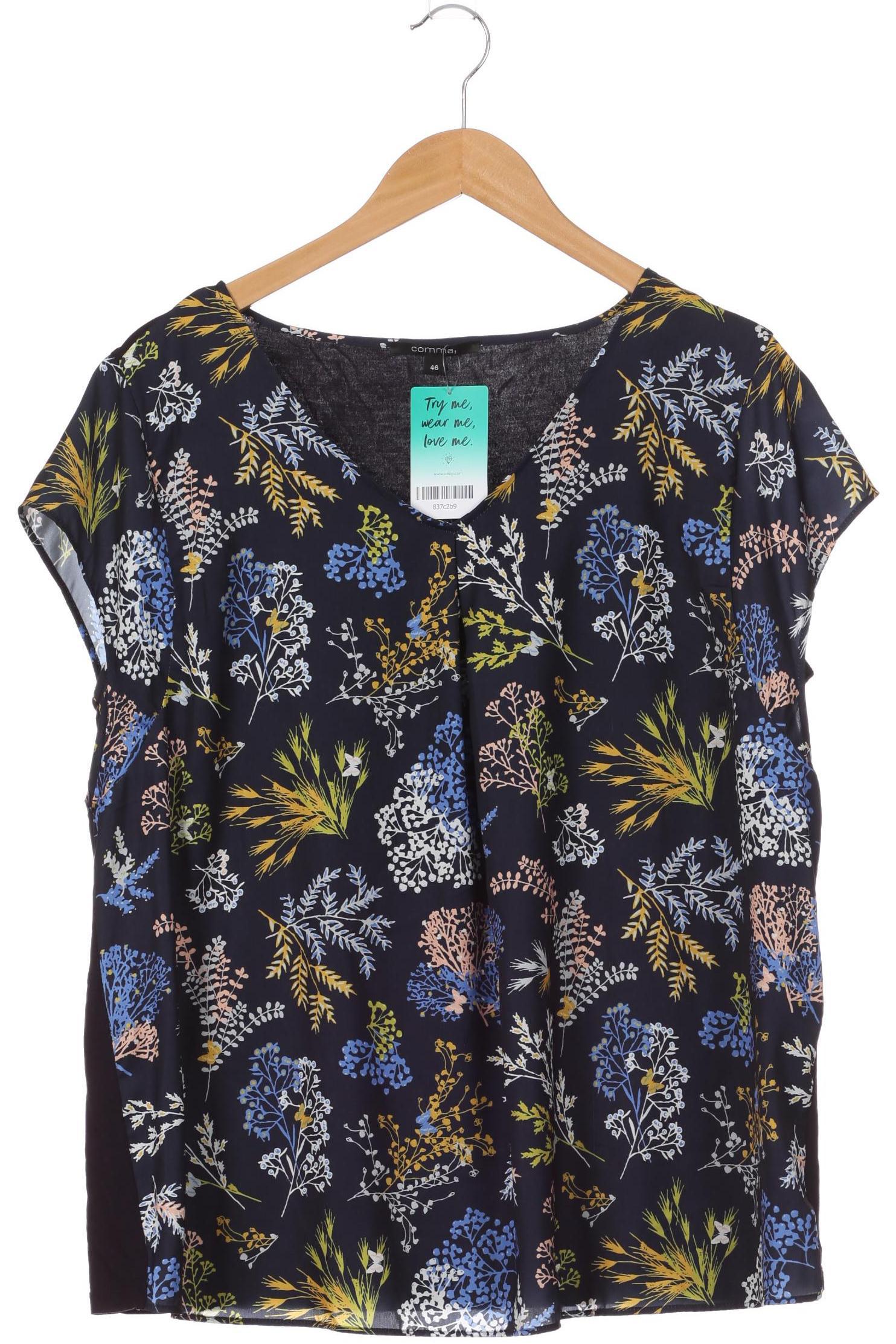 

Comma Damen T-Shirt, blau, Gr. 46