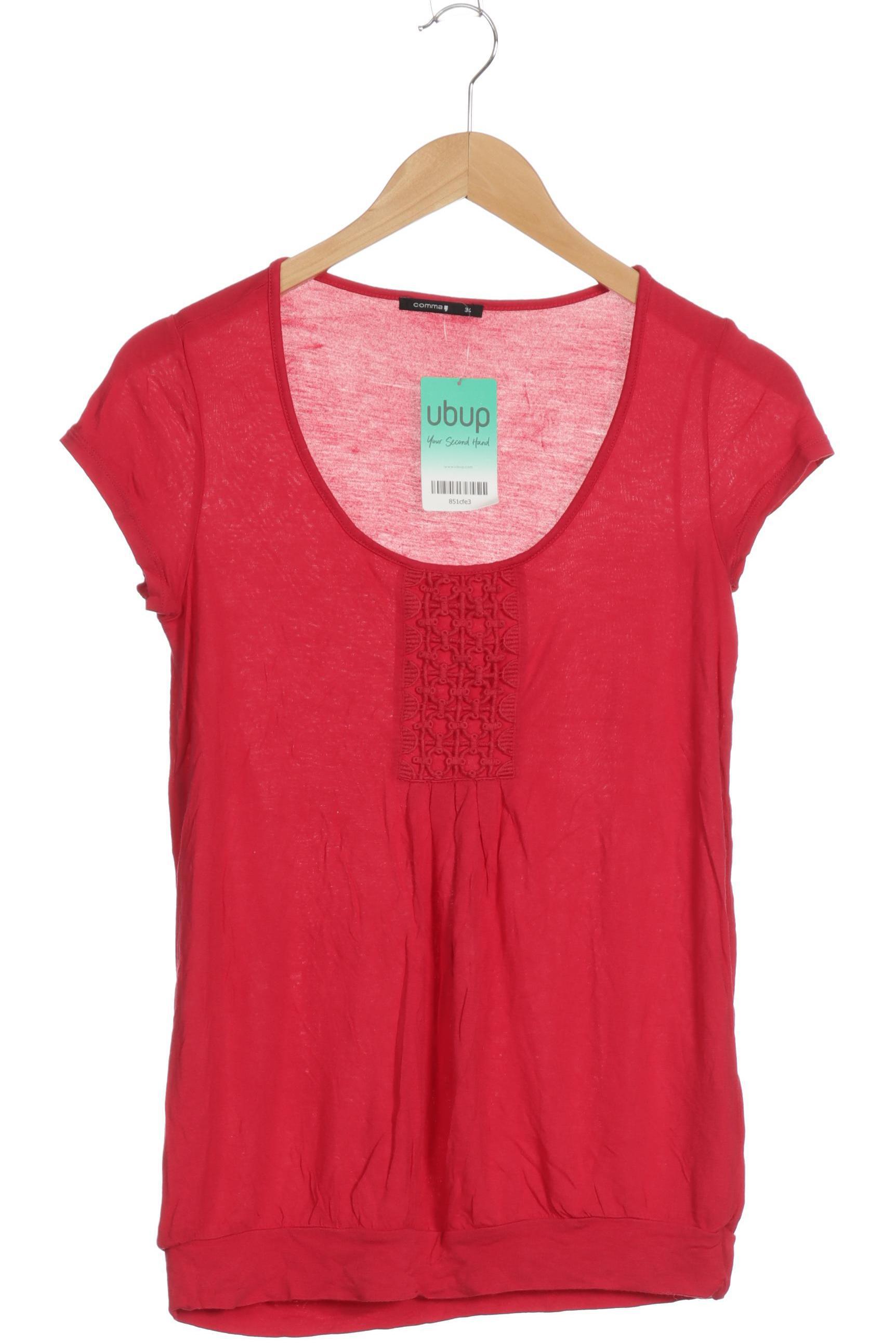 

Comma Damen T-Shirt, rot, Gr. 34