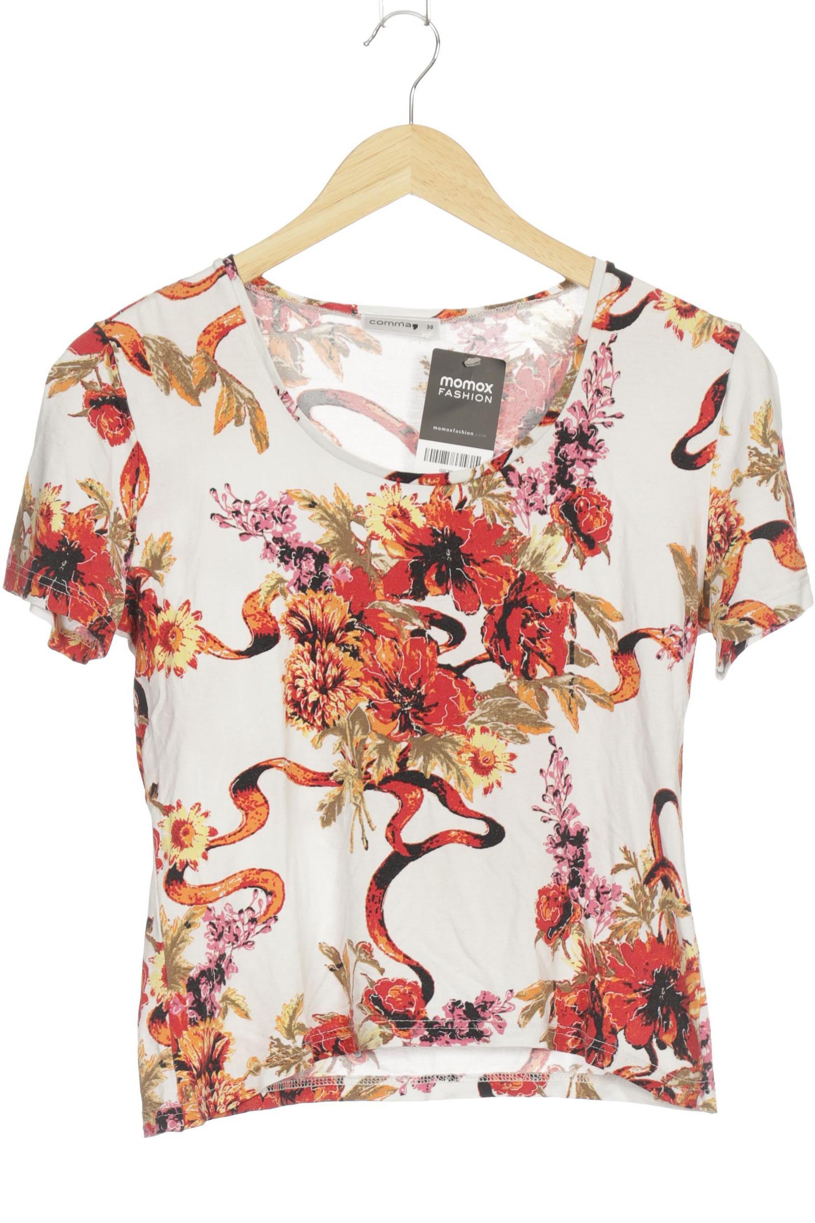 

Comma Damen T-Shirt, weiß, Gr. 38