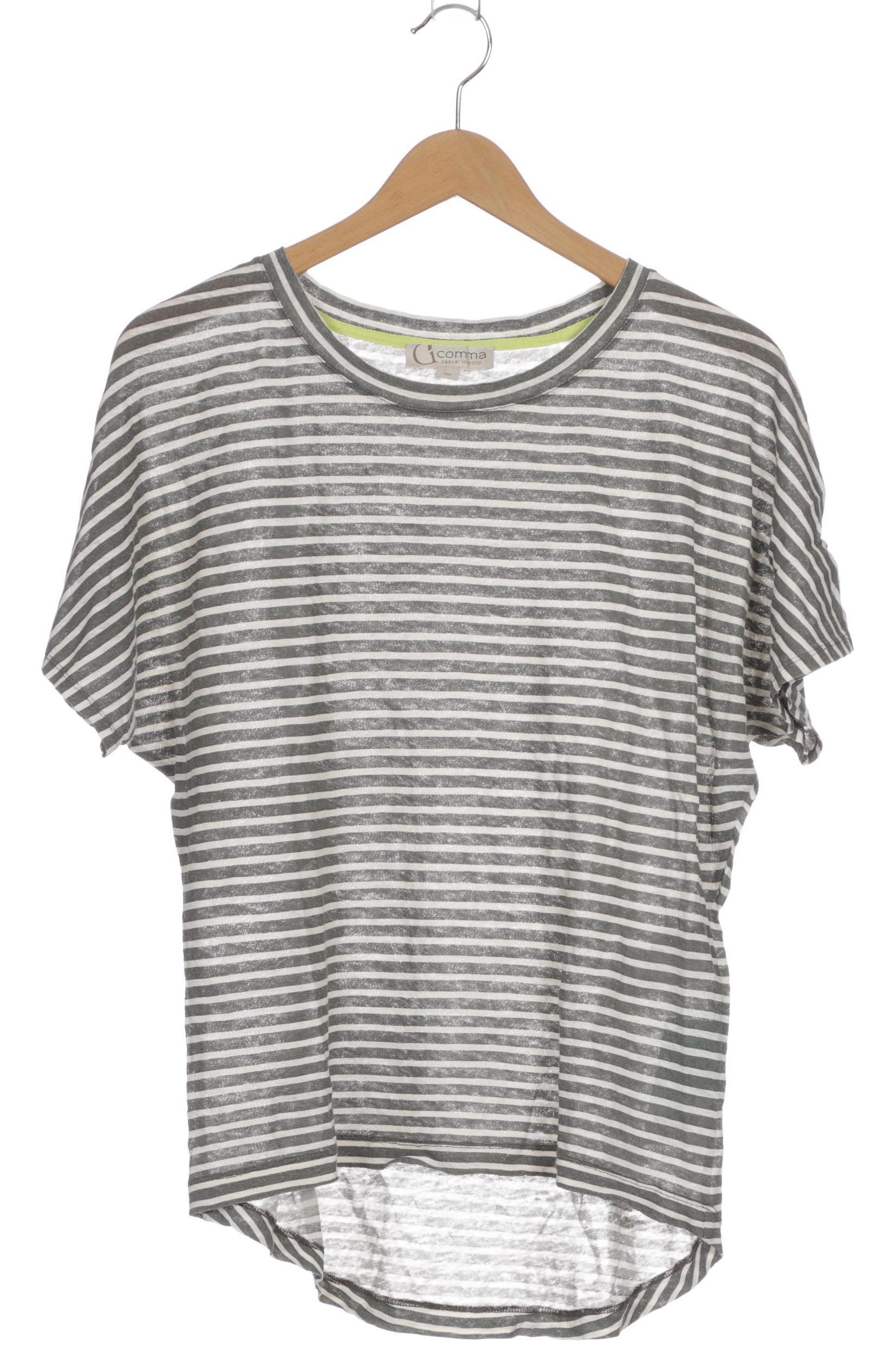 

Comma Damen T-Shirt, grau, Gr. 40