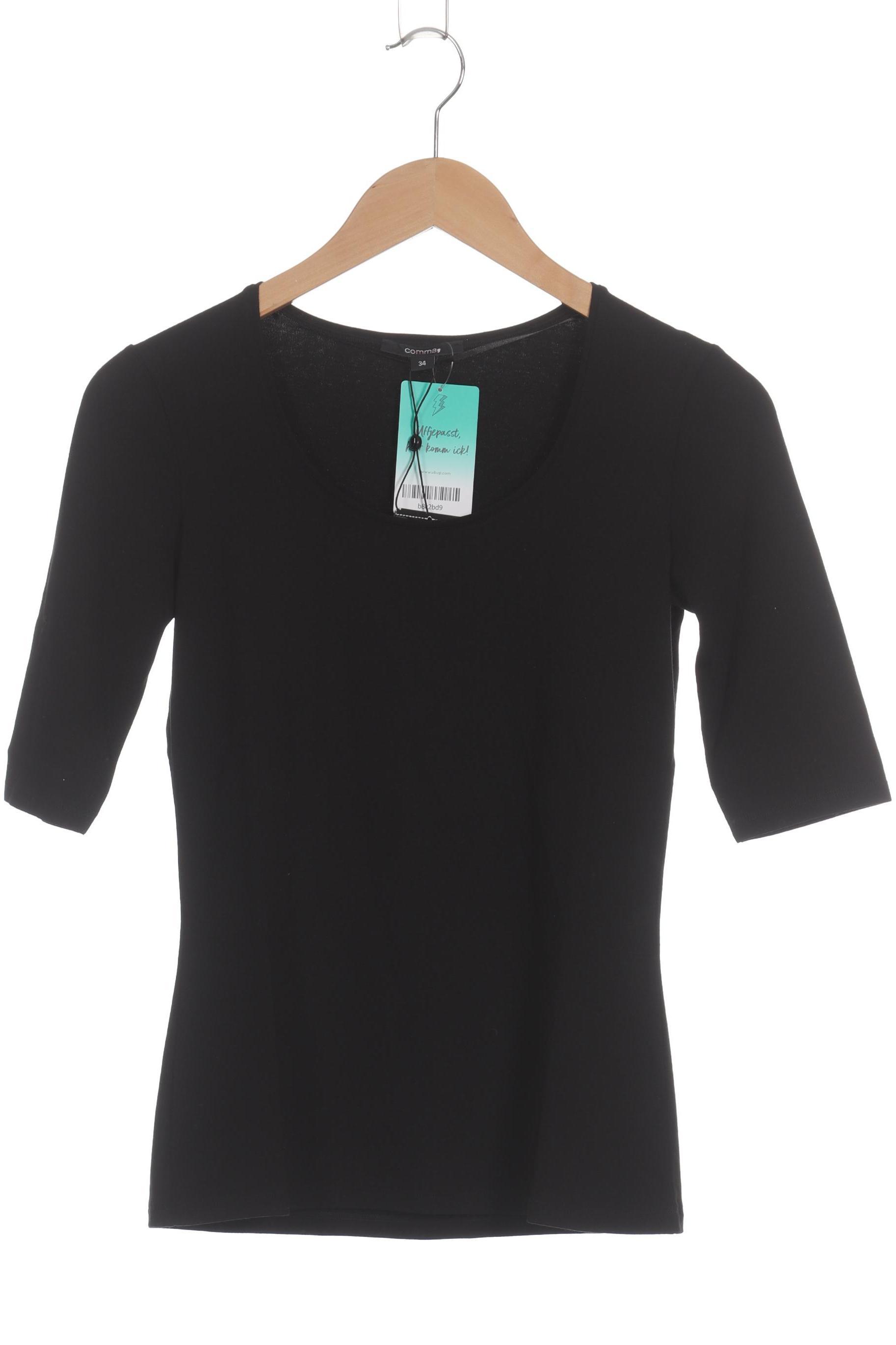 

Comma Damen T-Shirt, schwarz, Gr. 34