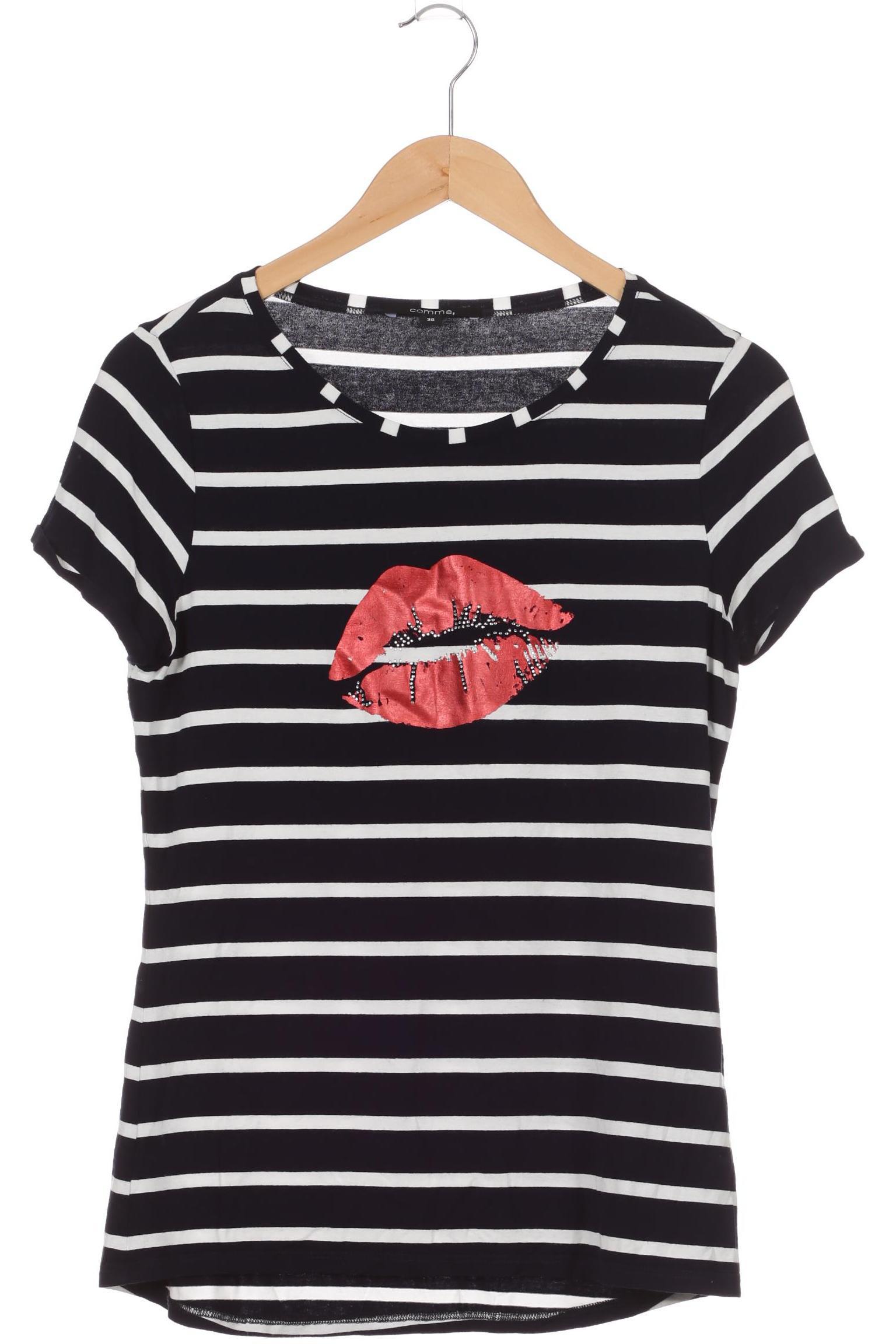 

Comma Damen T-Shirt, schwarz, Gr. 38