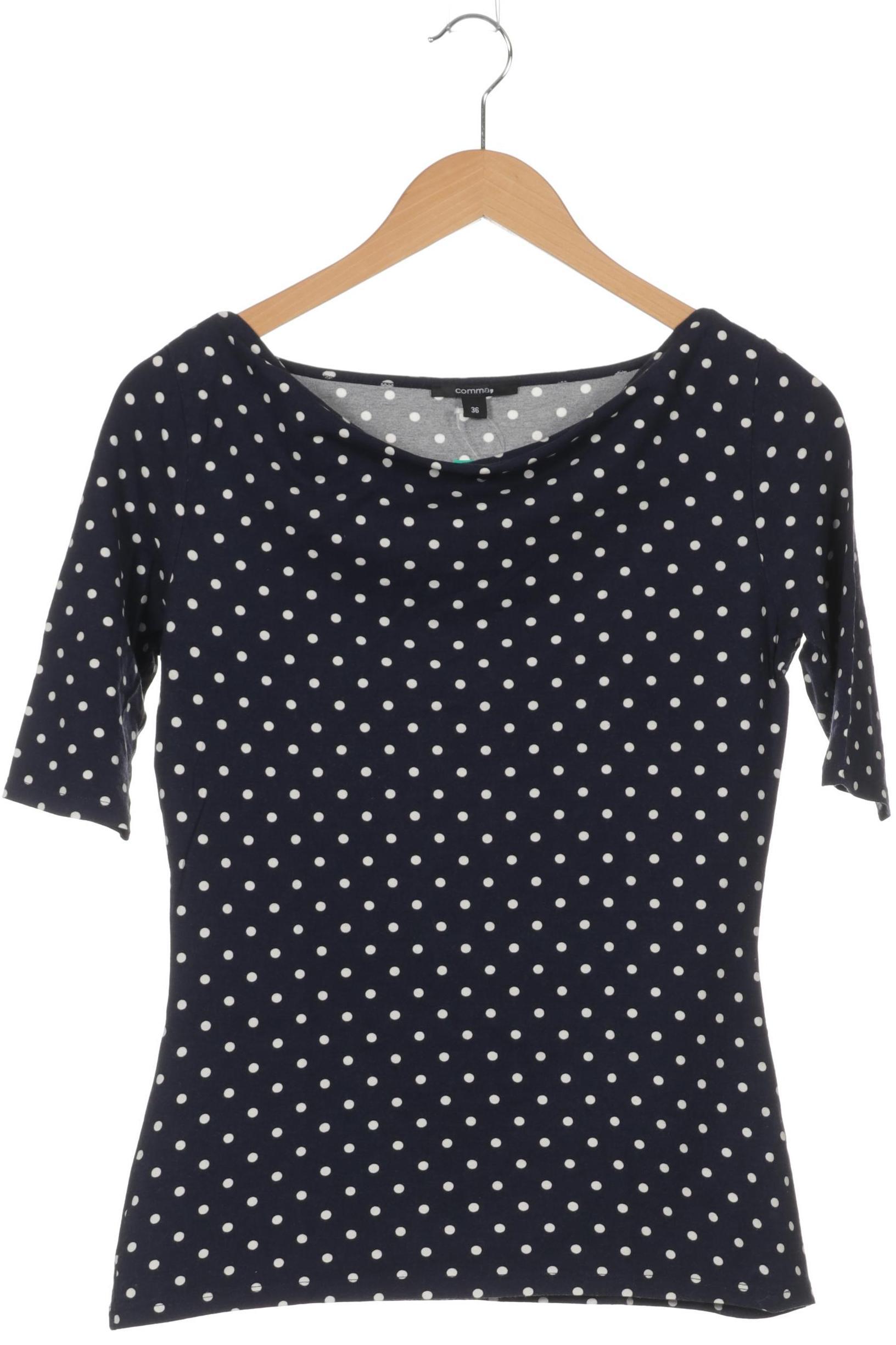 

Comma Damen T-Shirt, blau, Gr. 36