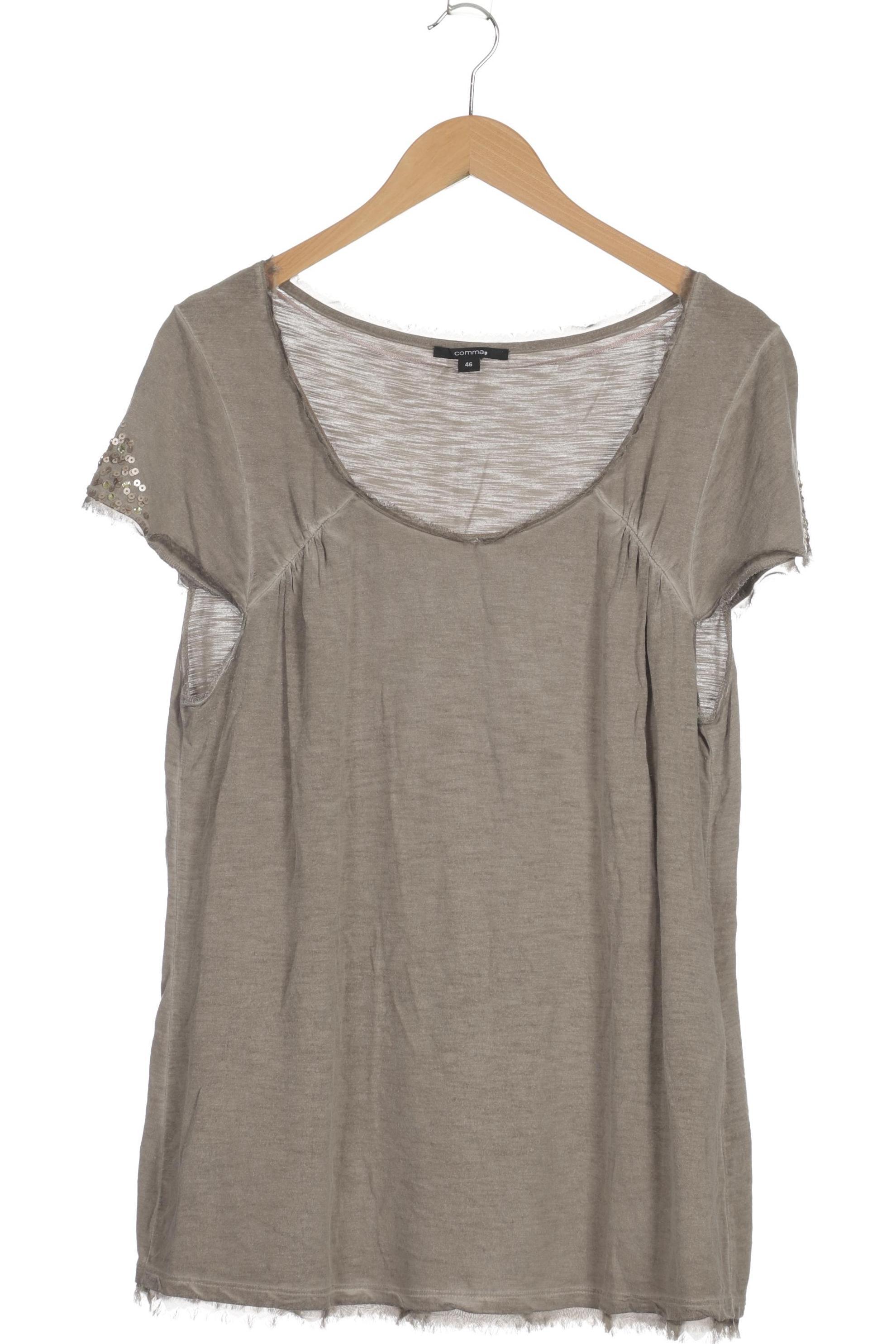 

Comma Damen T-Shirt, grau, Gr. 46