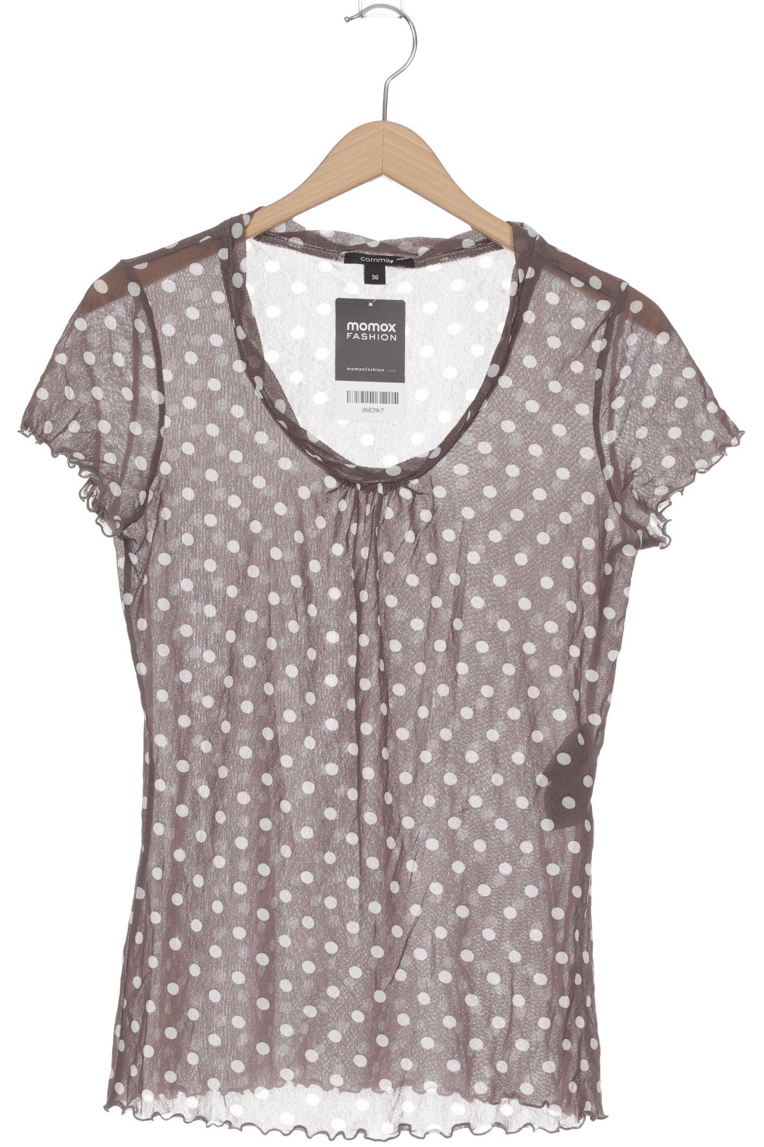 

Comma Damen T-Shirt, grau, Gr. 36