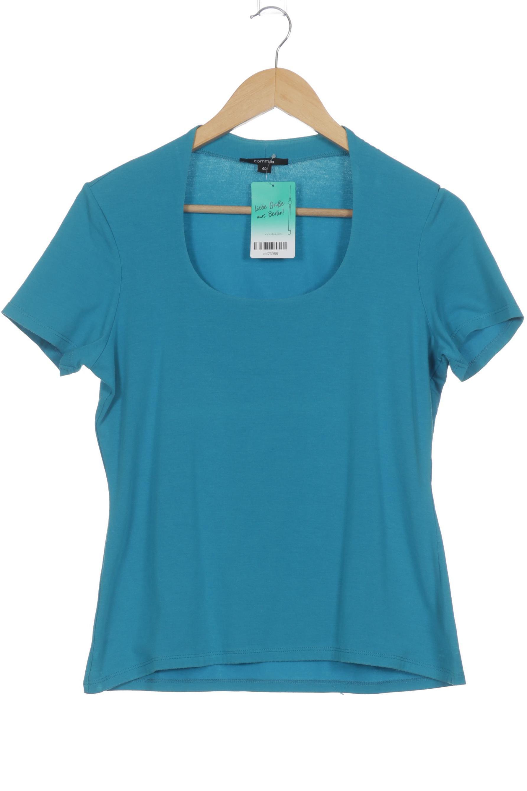

Comma Damen T-Shirt, blau, Gr. 40