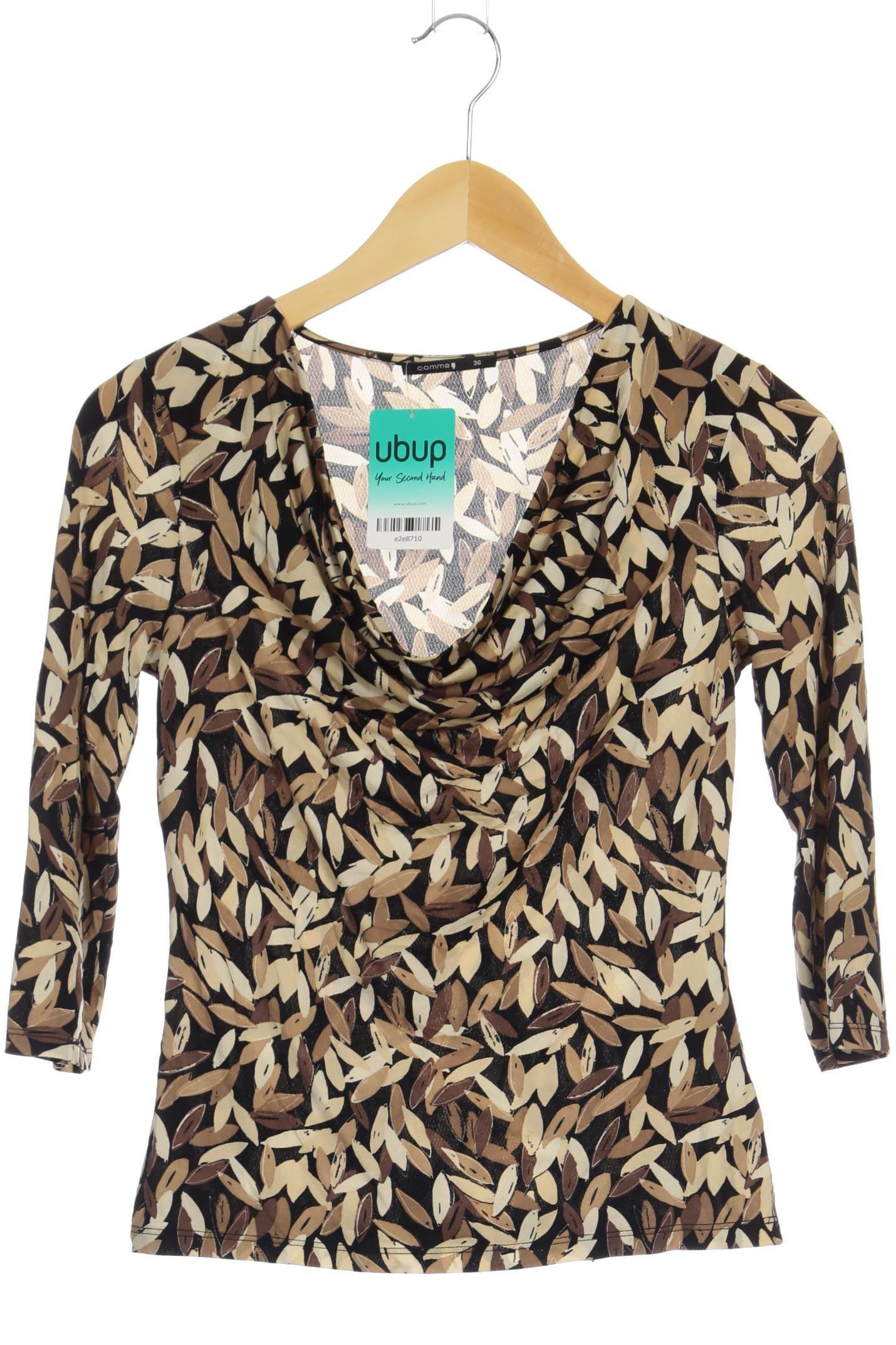 

Comma Damen T-Shirt, braun, Gr. 36