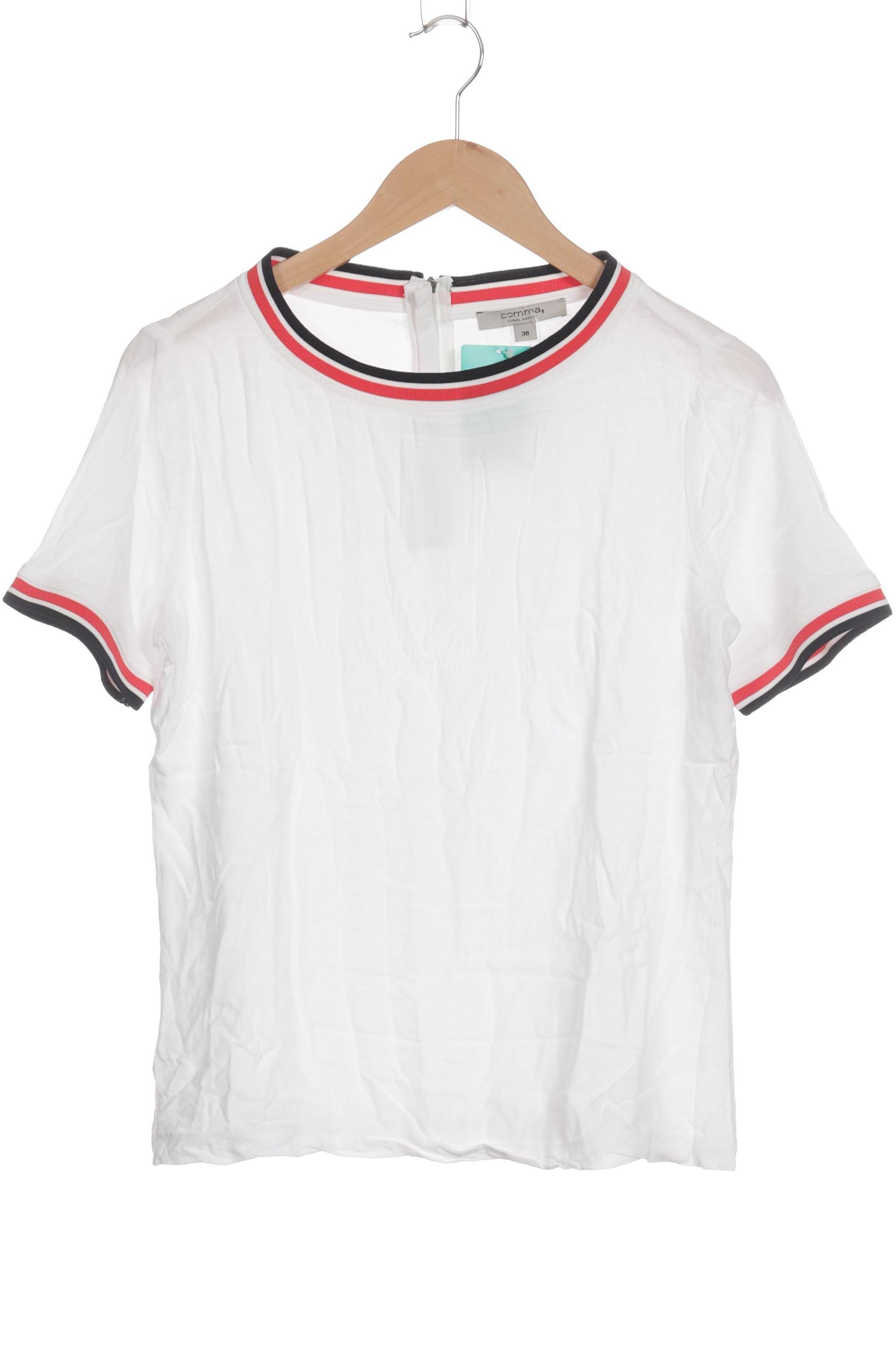 

Comma Damen T-Shirt, weiß, Gr. 38
