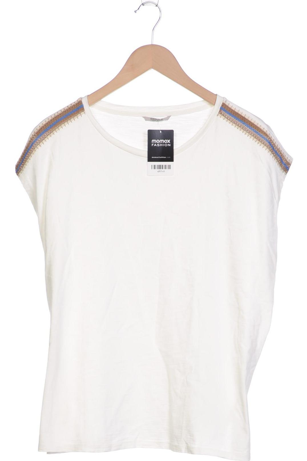 

Comma Damen T-Shirt, cremeweiß