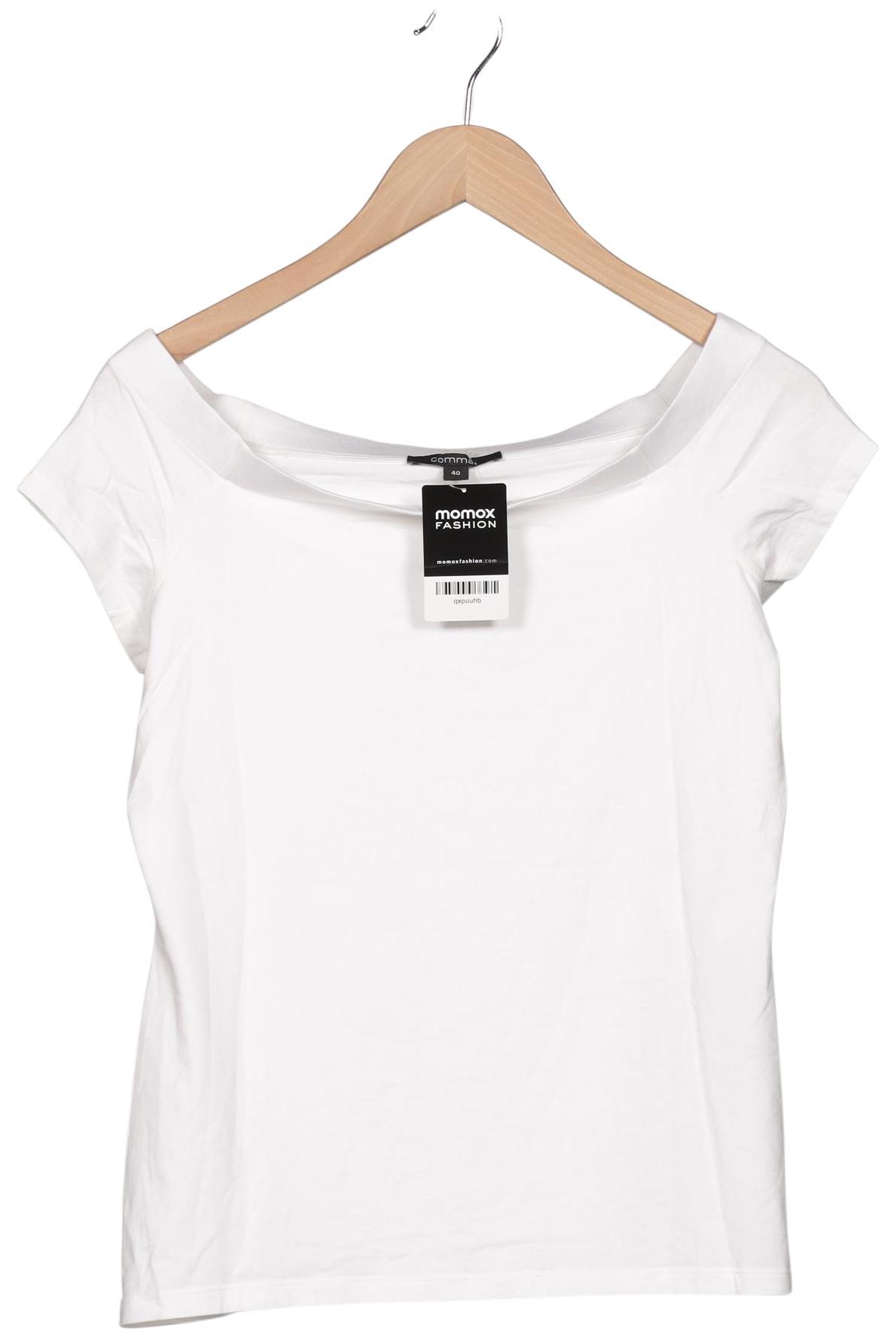 

Comma Damen T-Shirt, weiß, Gr. 40