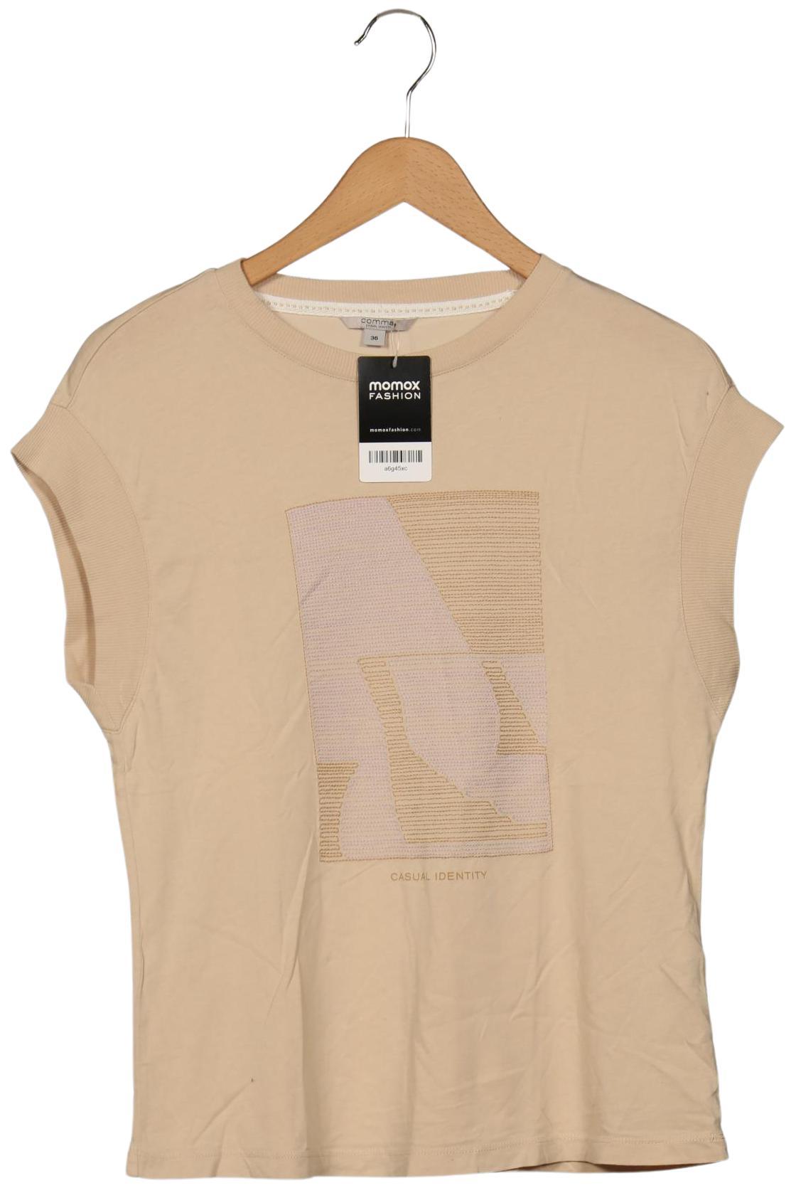 

Comma Damen T-Shirt, beige, Gr. 36