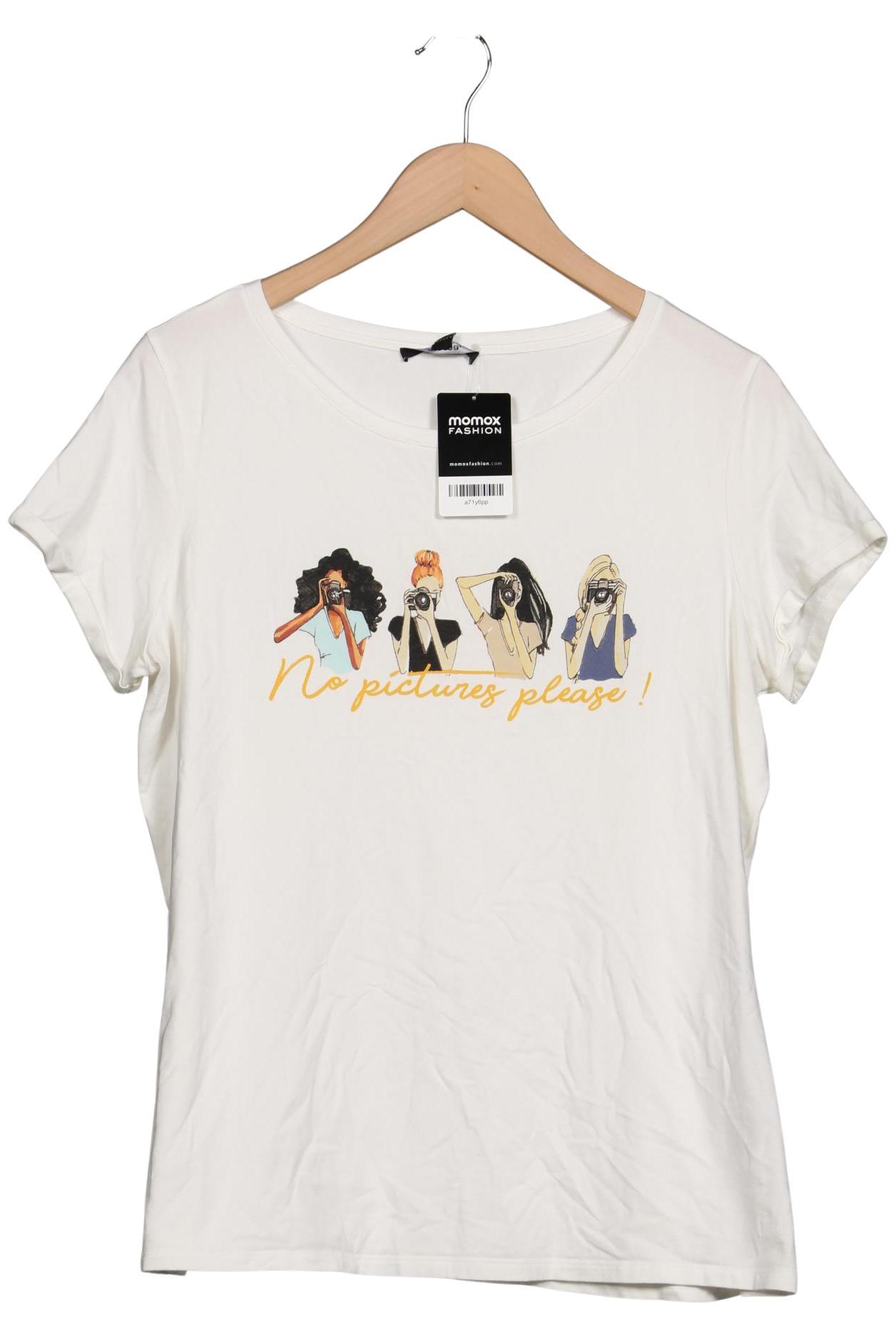 

Comma Damen T-Shirt, weiß, Gr. 44