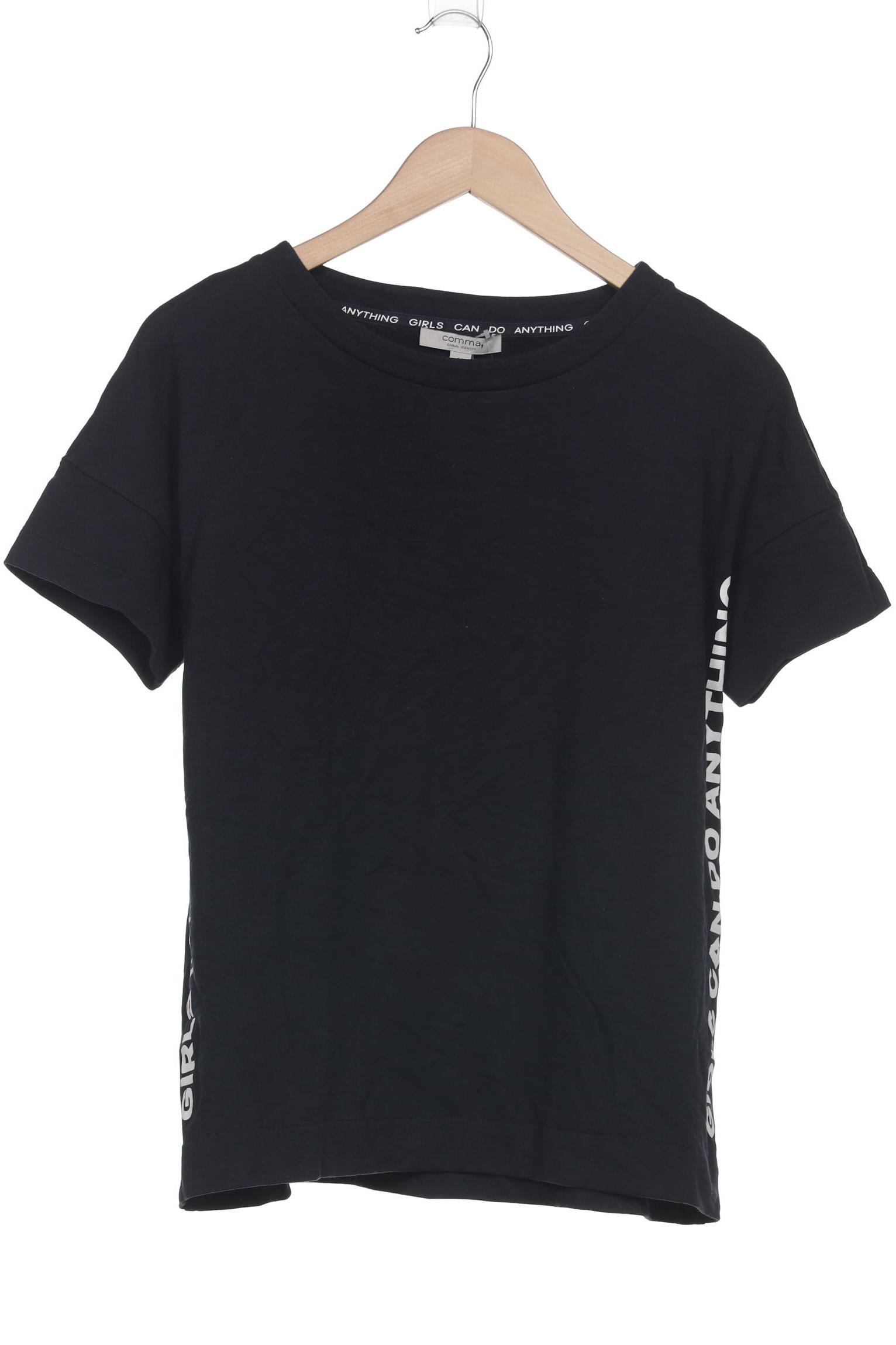

Comma Damen T-Shirt, marineblau, Gr. 40