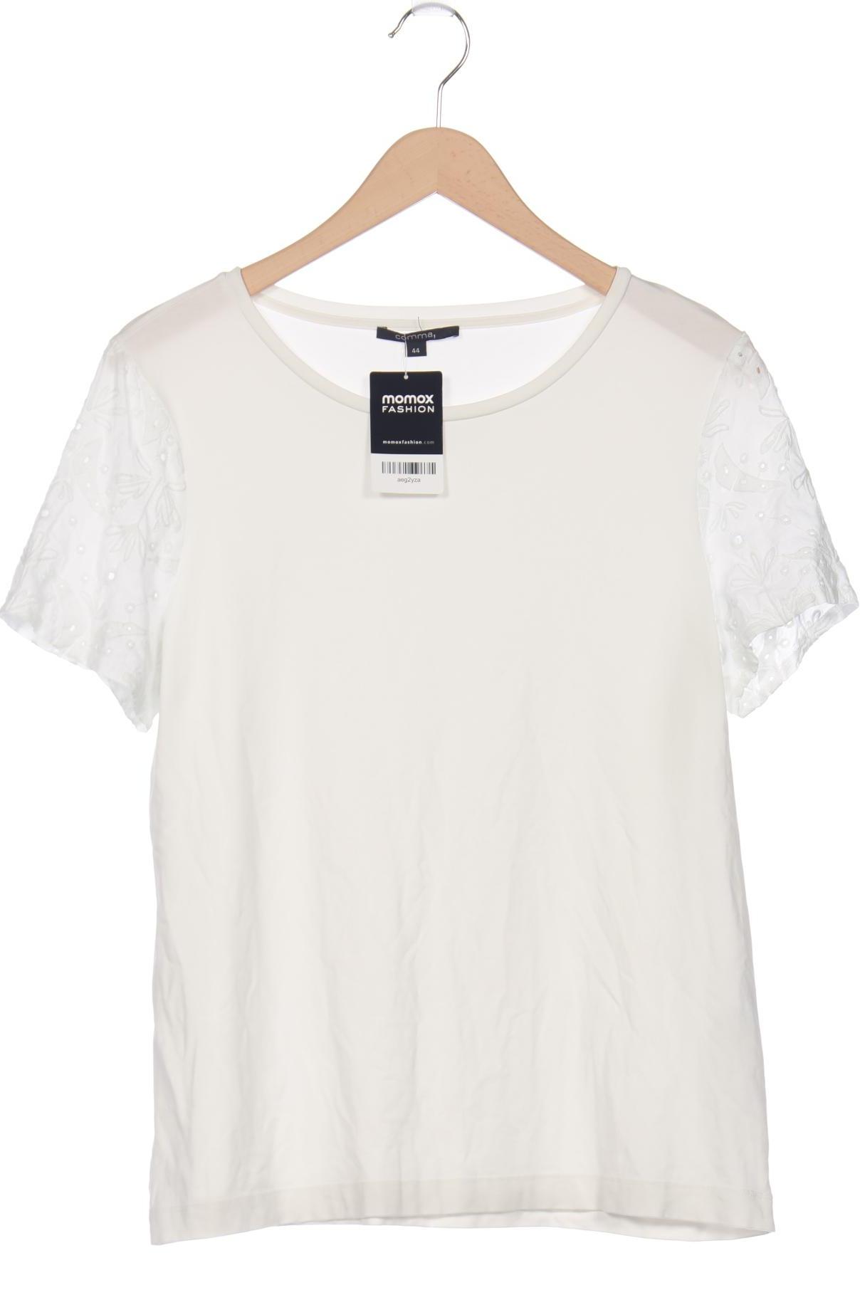 

Comma Damen T-Shirt, weiß, Gr. 44