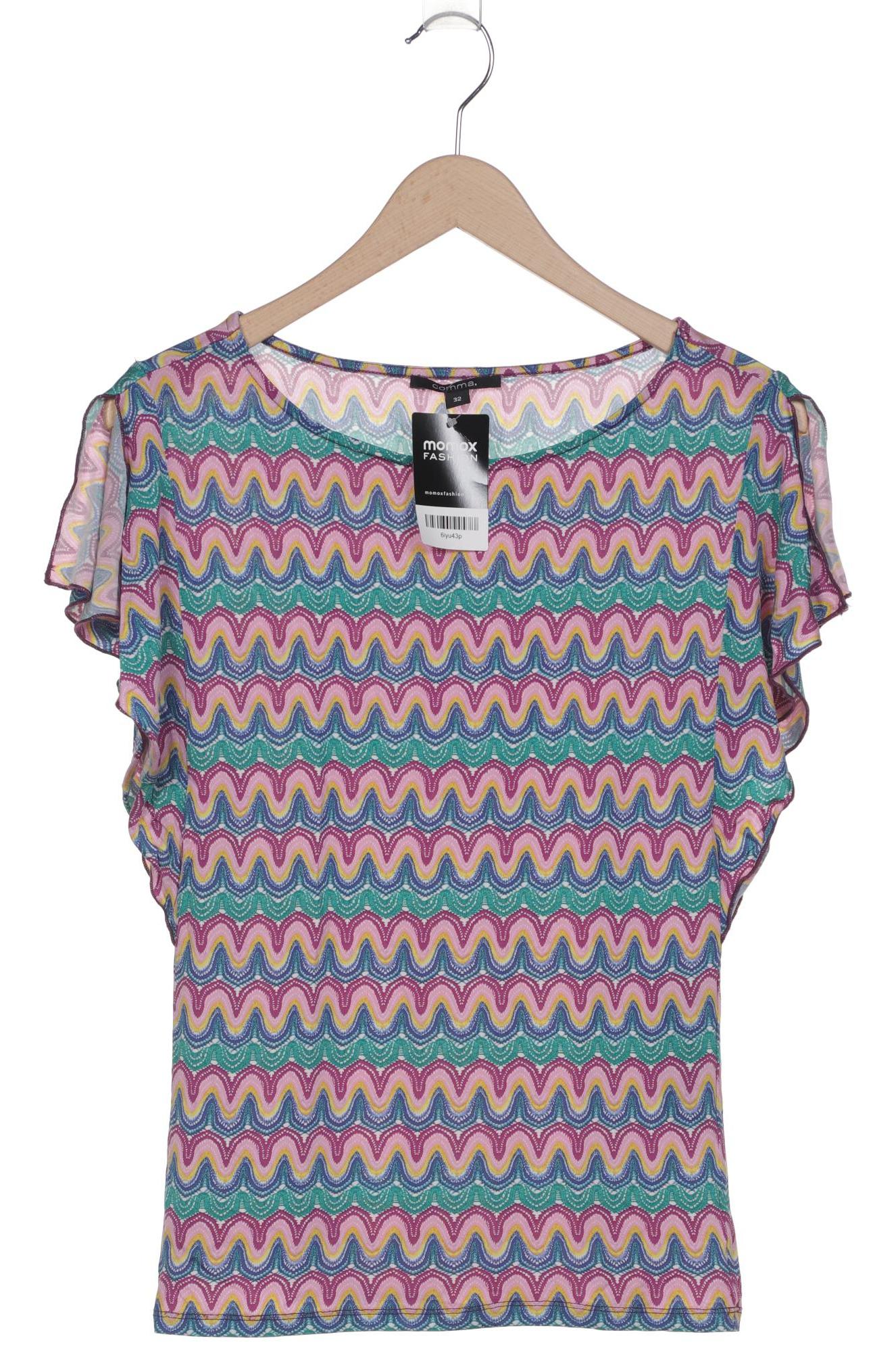 

Comma Damen T-Shirt, mehrfarbig, Gr. 32