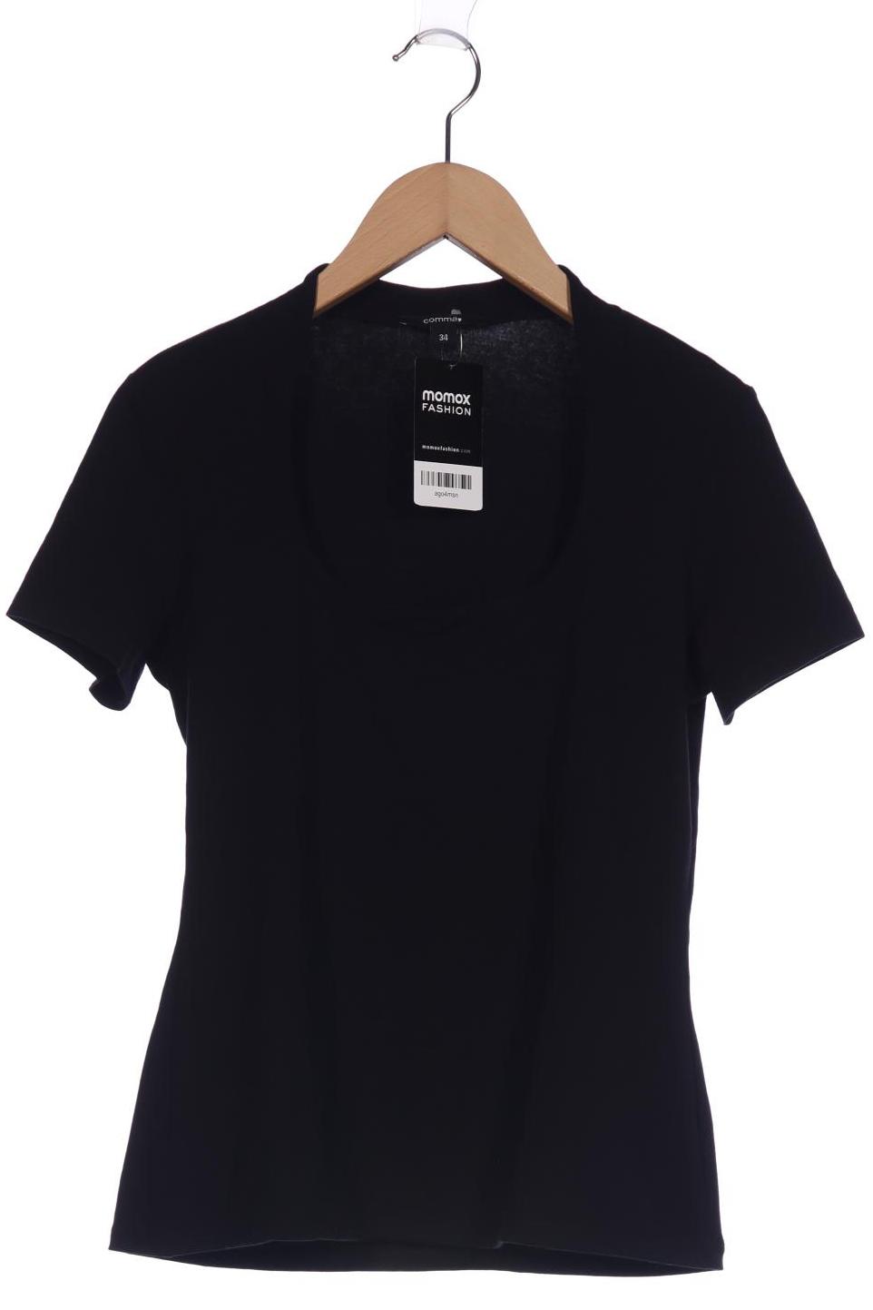 

Comma Damen T-Shirt, schwarz