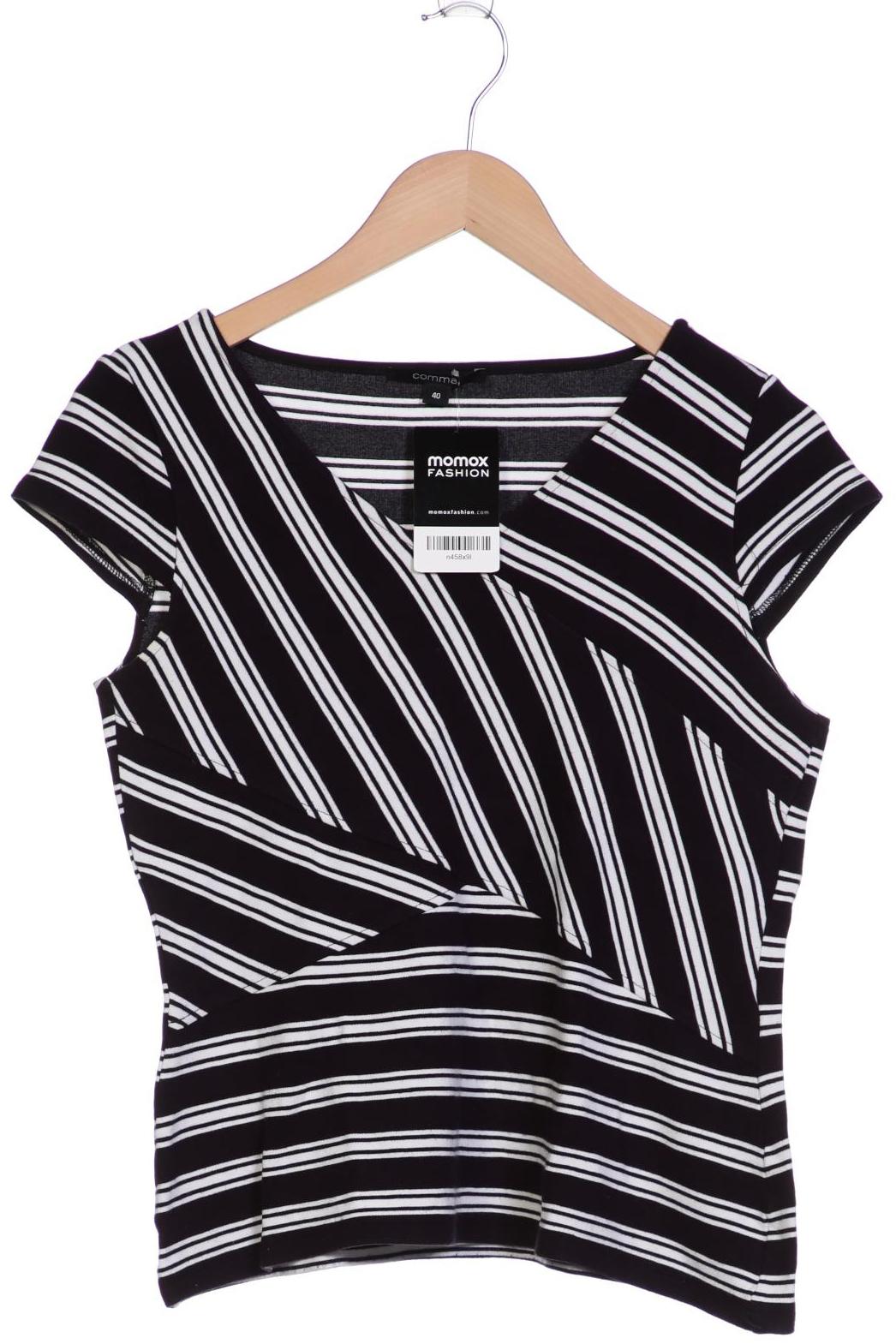 

Comma Damen T-Shirt, marineblau, Gr. 40