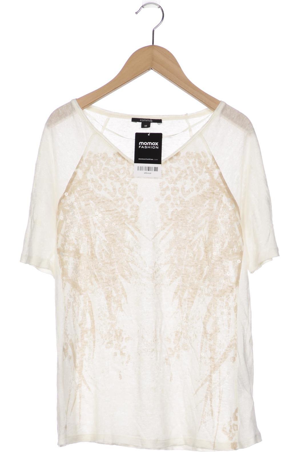 

Comma Damen T-Shirt, cremeweiß