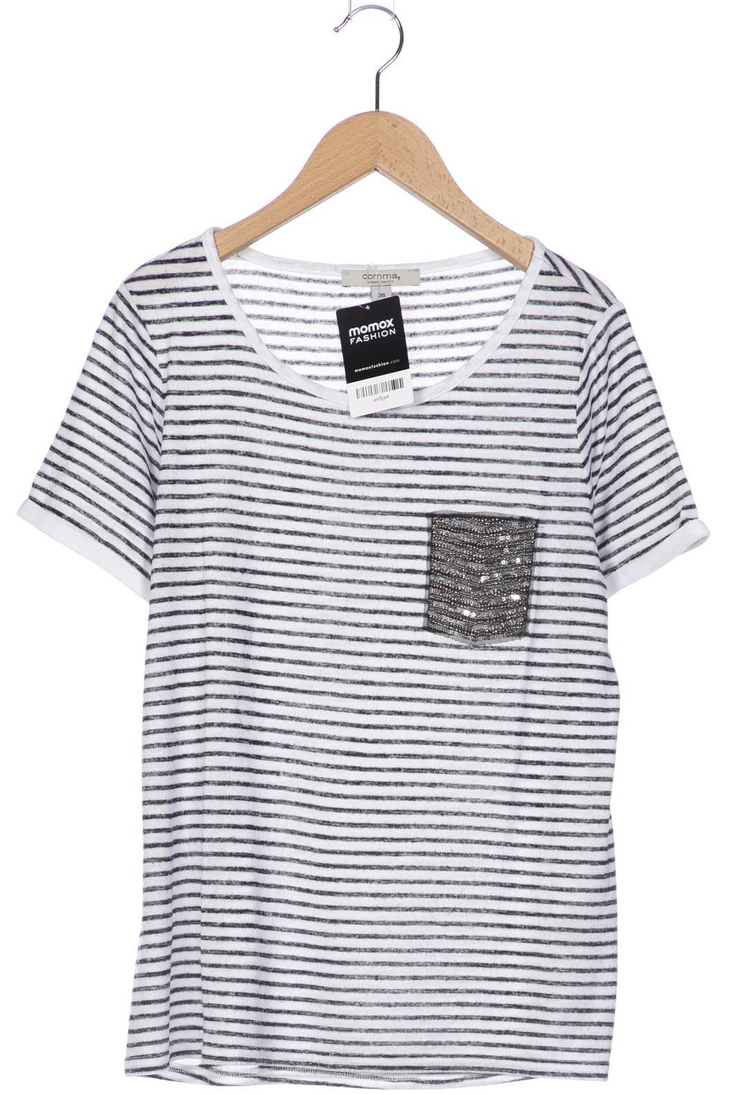 

Comma Damen T-Shirt, weiß, Gr. 38