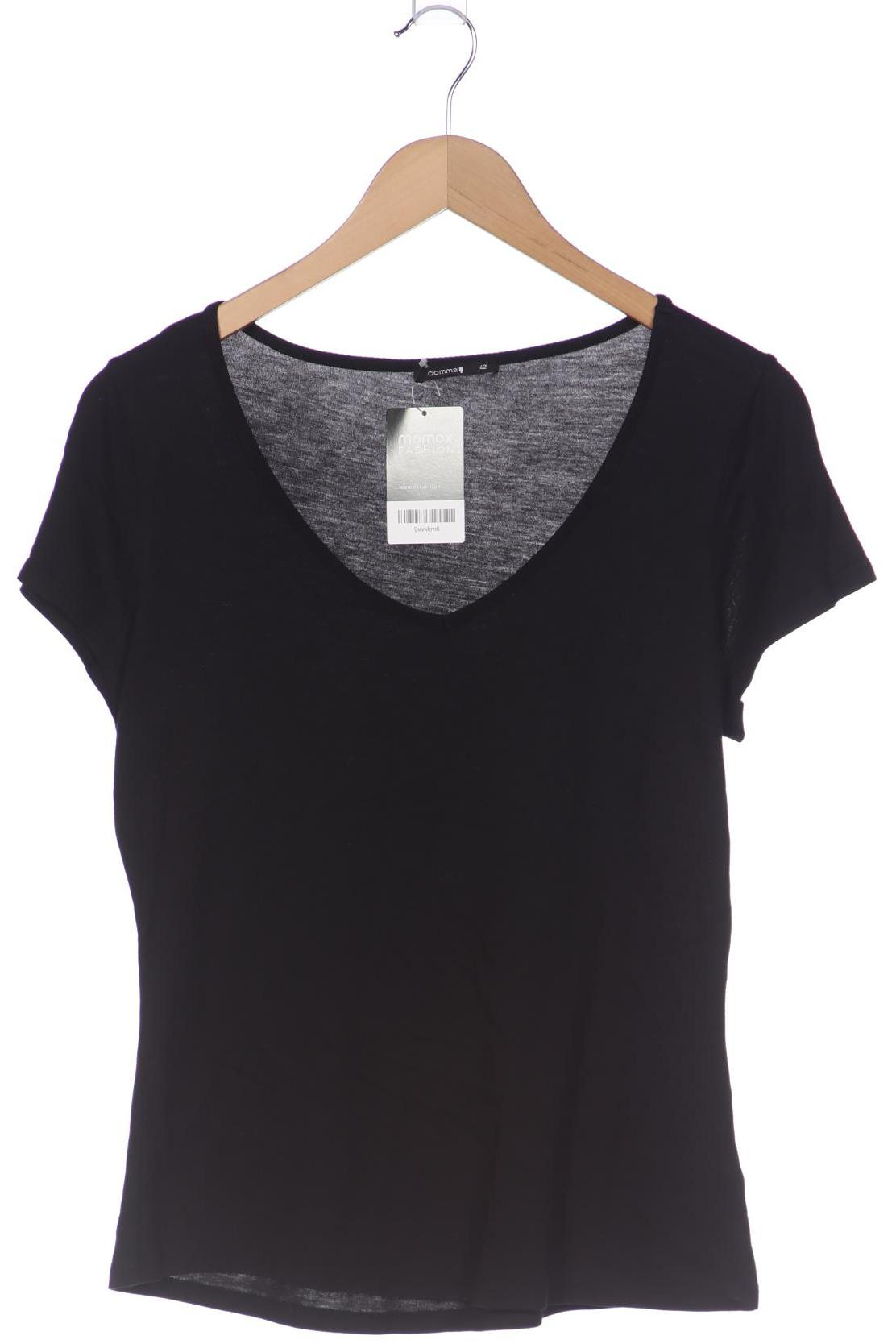 

Comma Damen T-Shirt, schwarz, Gr. 42