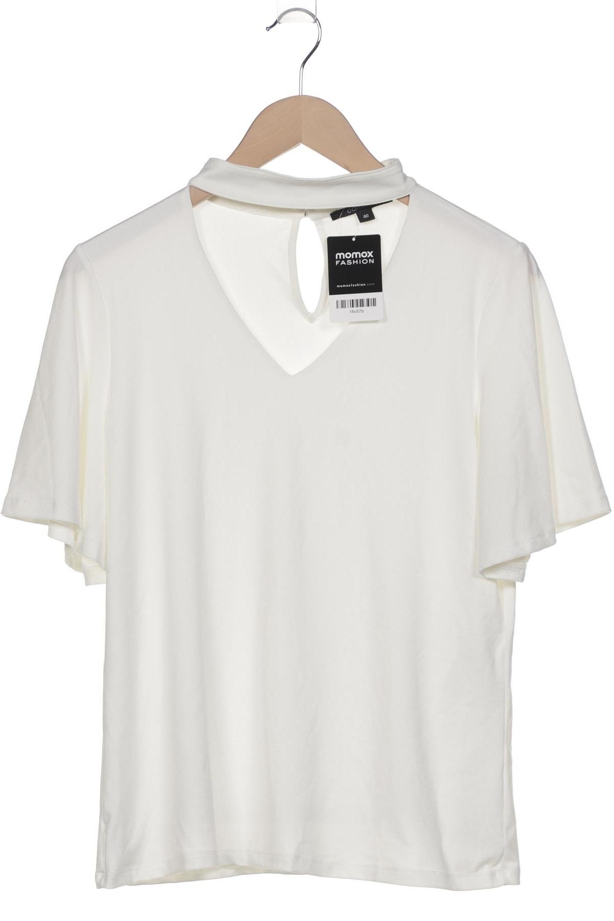 

Comma Damen T-Shirt, weiß, Gr. 40